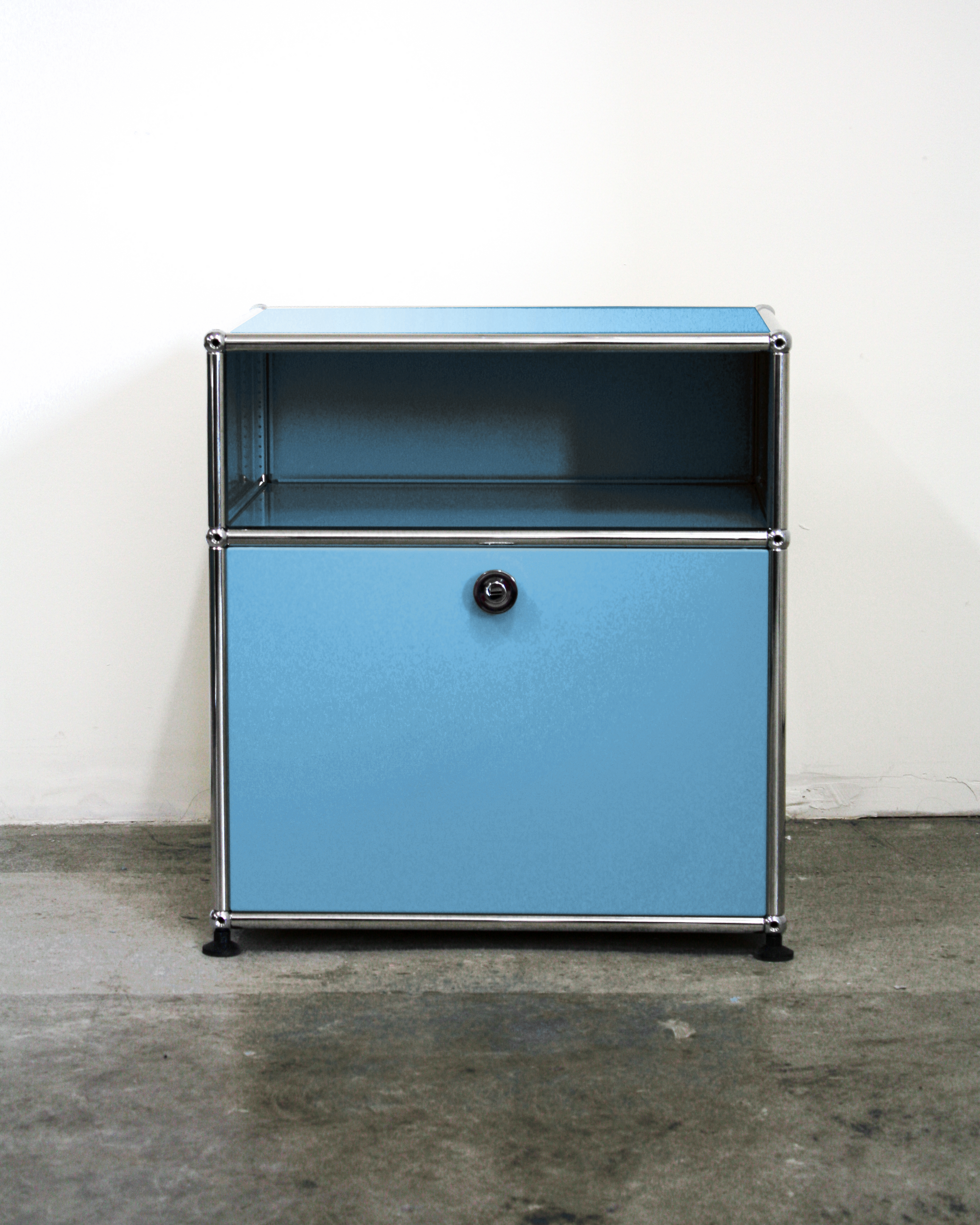 Nightstand With Storage - Stainless Steel
