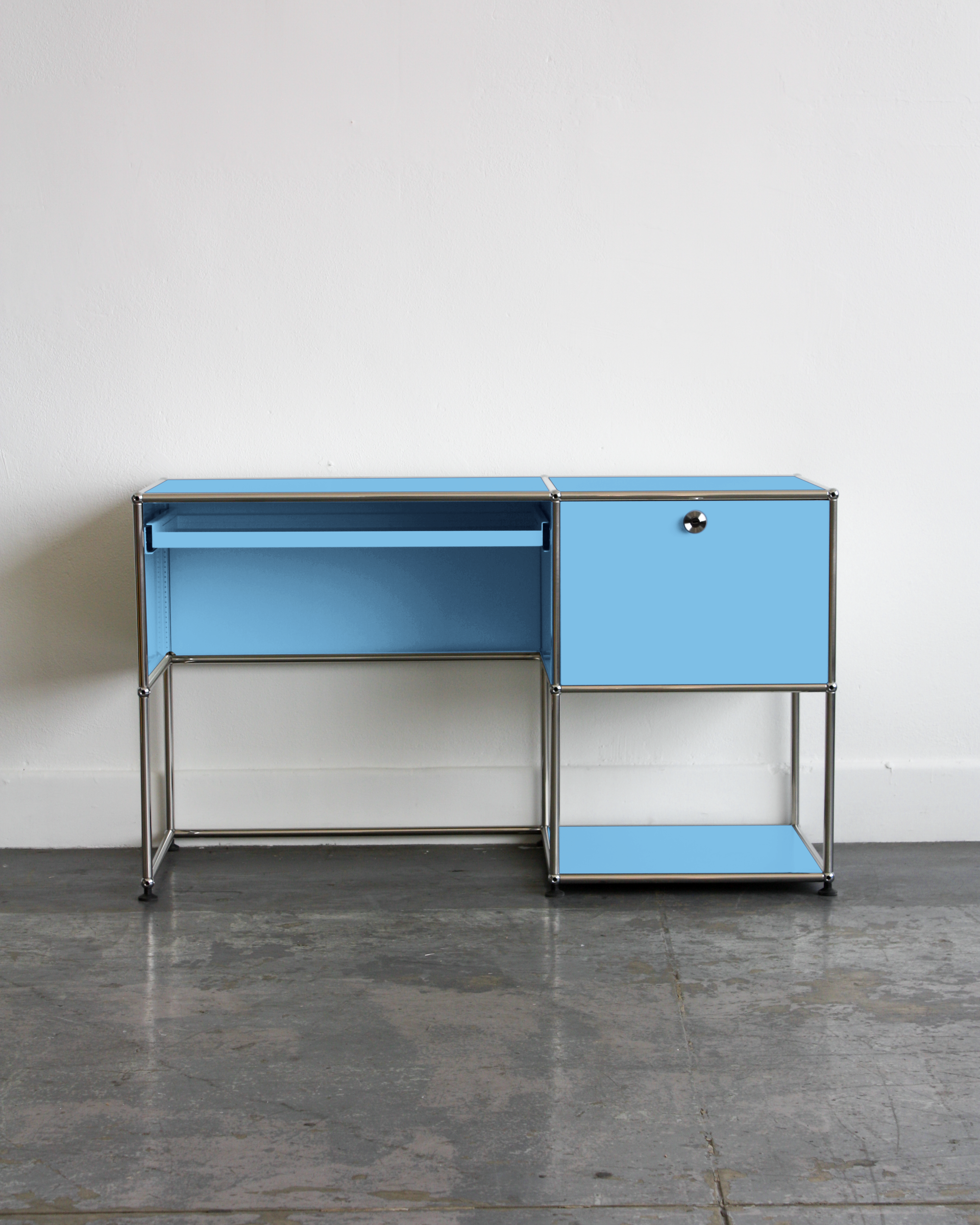 1 Drawer Desk - Stainless Steel