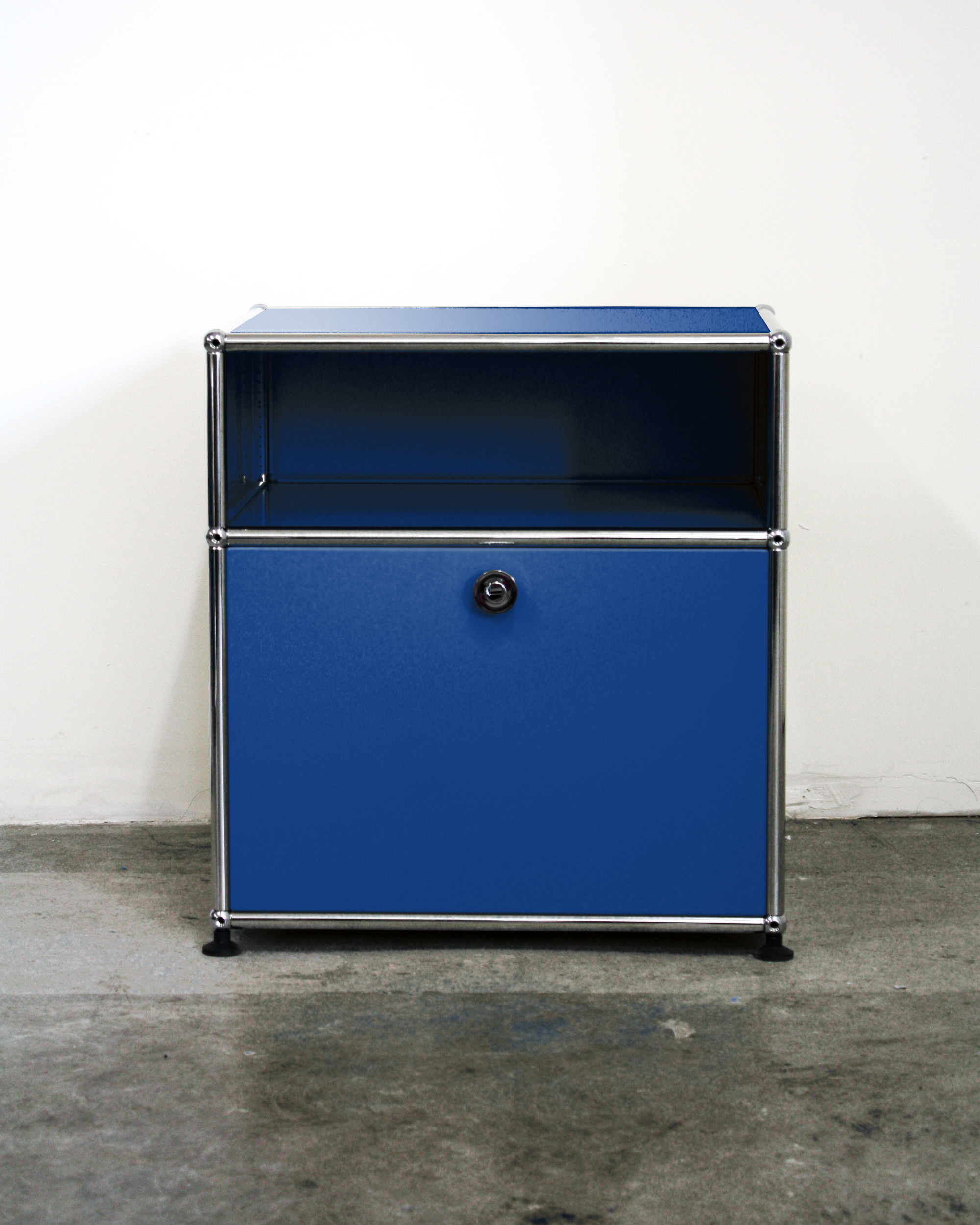 Nightstand With Storage - Stainless Steel