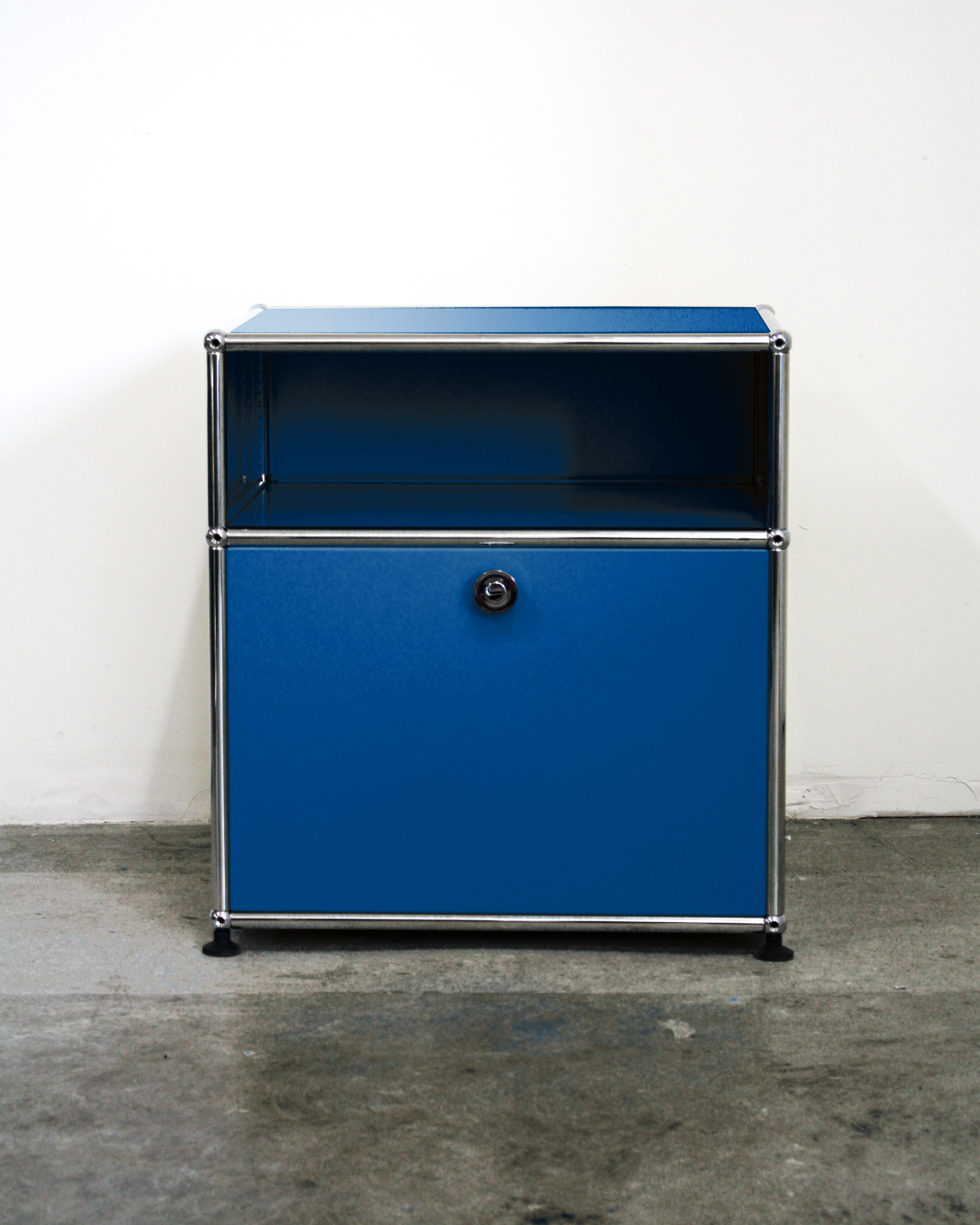 Nightstand With Storage - Stainless Steel