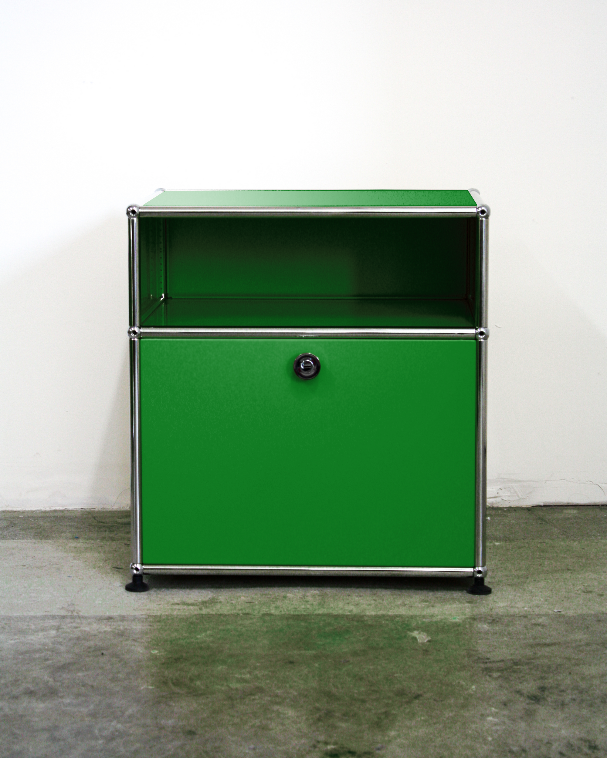 Nightstand With Storage - Stainless Steel