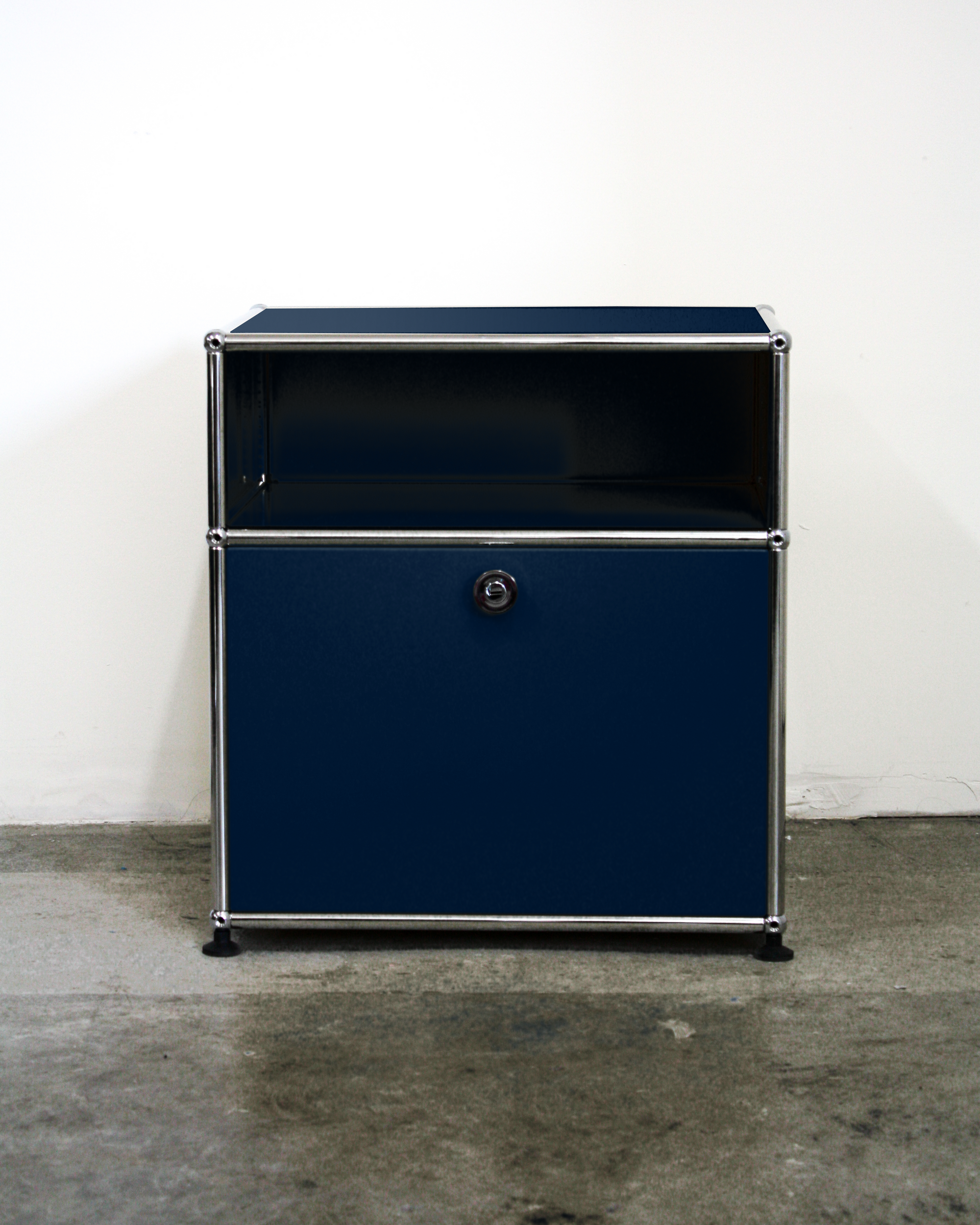 Nightstand With Storage - Stainless Steel
