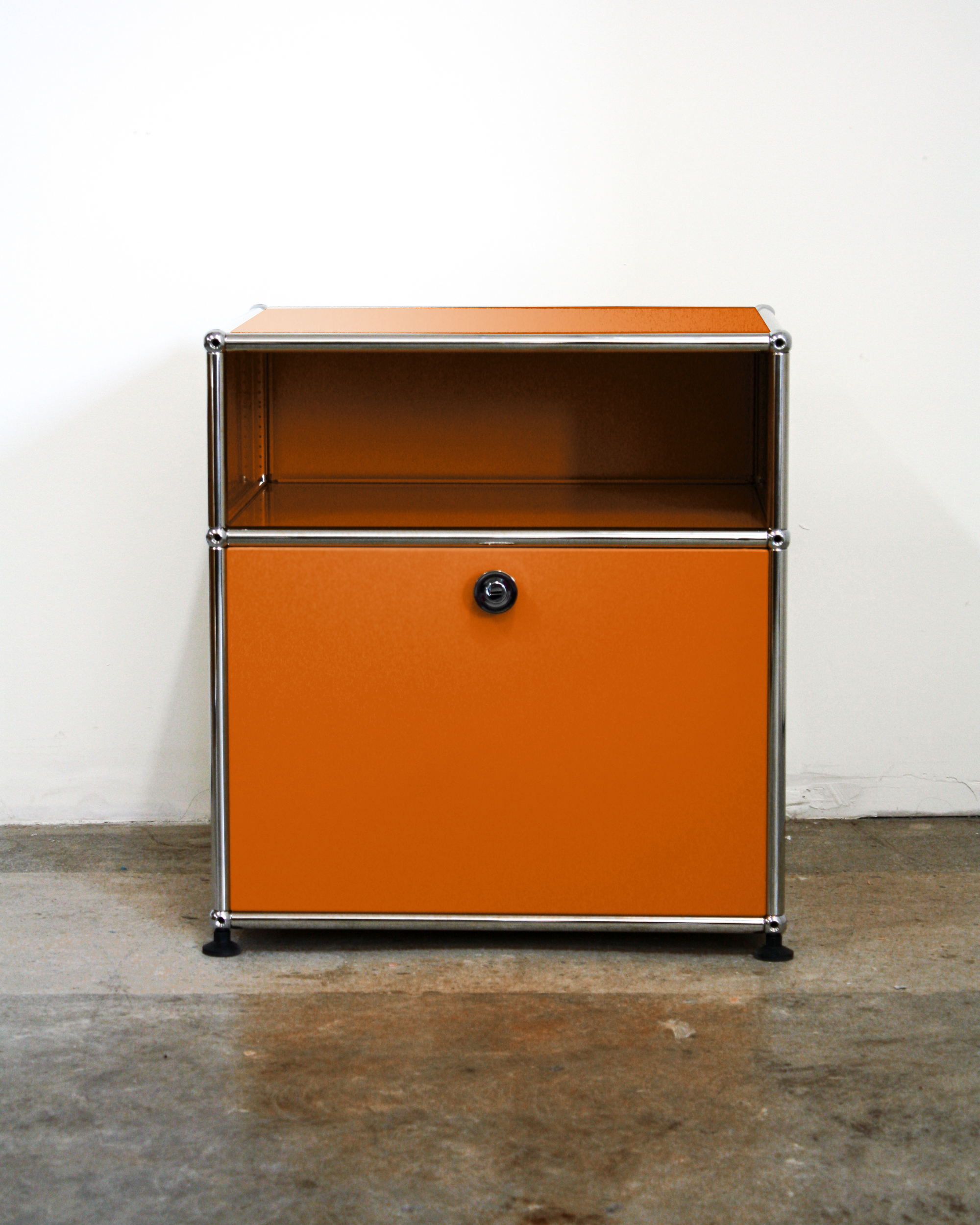 Nightstand With Storage - Stainless Steel