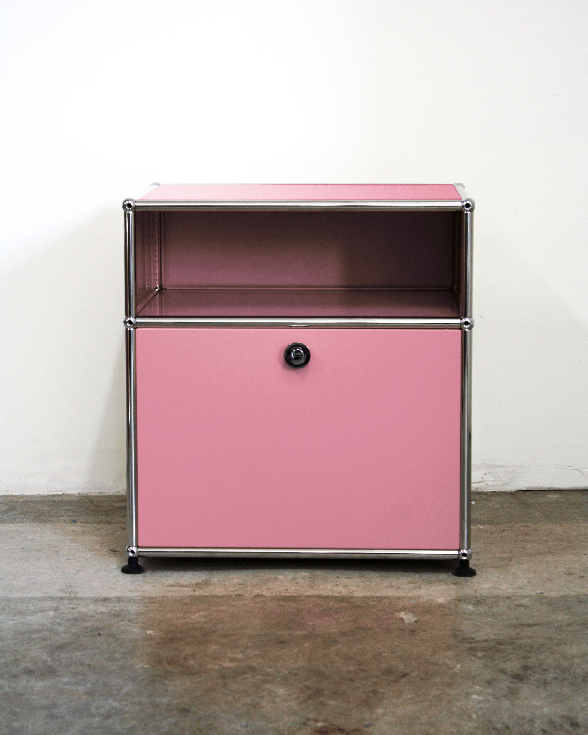 Nightstand With Storage - Stainless Steel