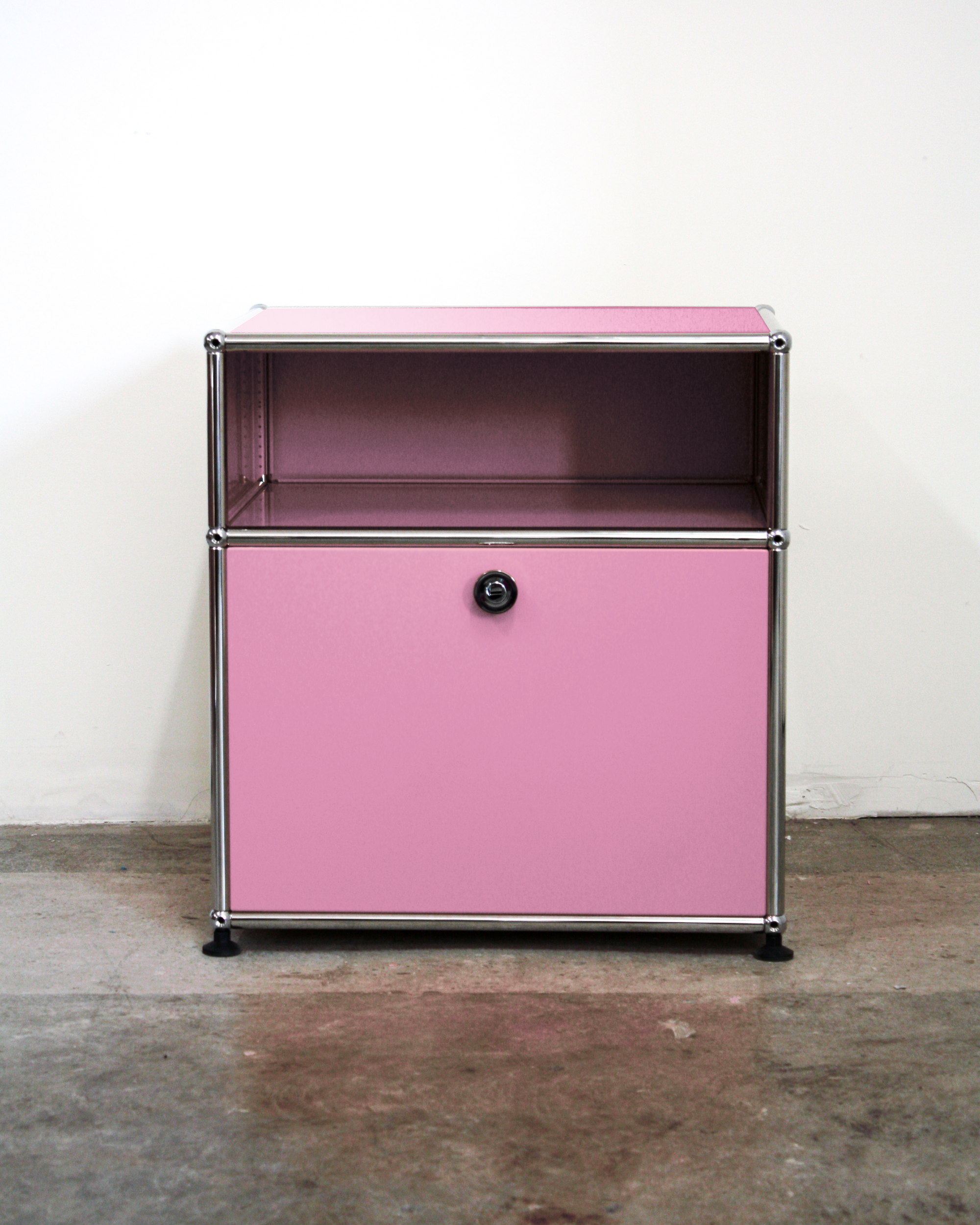 Nightstand With Storage - Stainless Steel