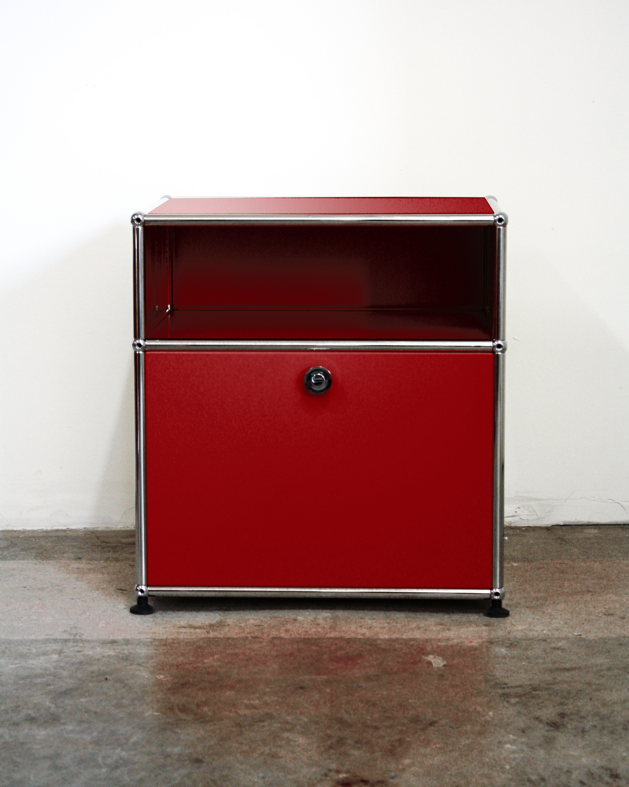 Nightstand With Storage - Stainless Steel