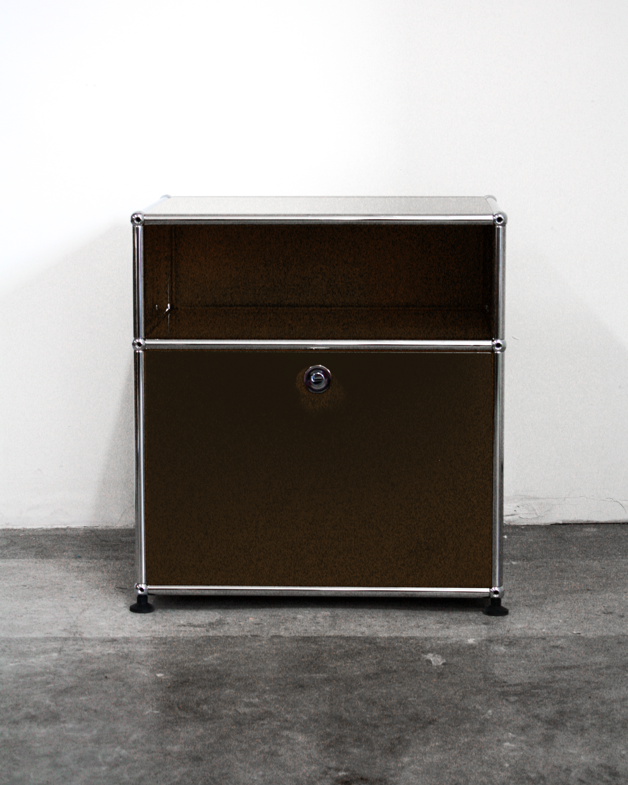 Nightstand With Storage - Stainless Steel