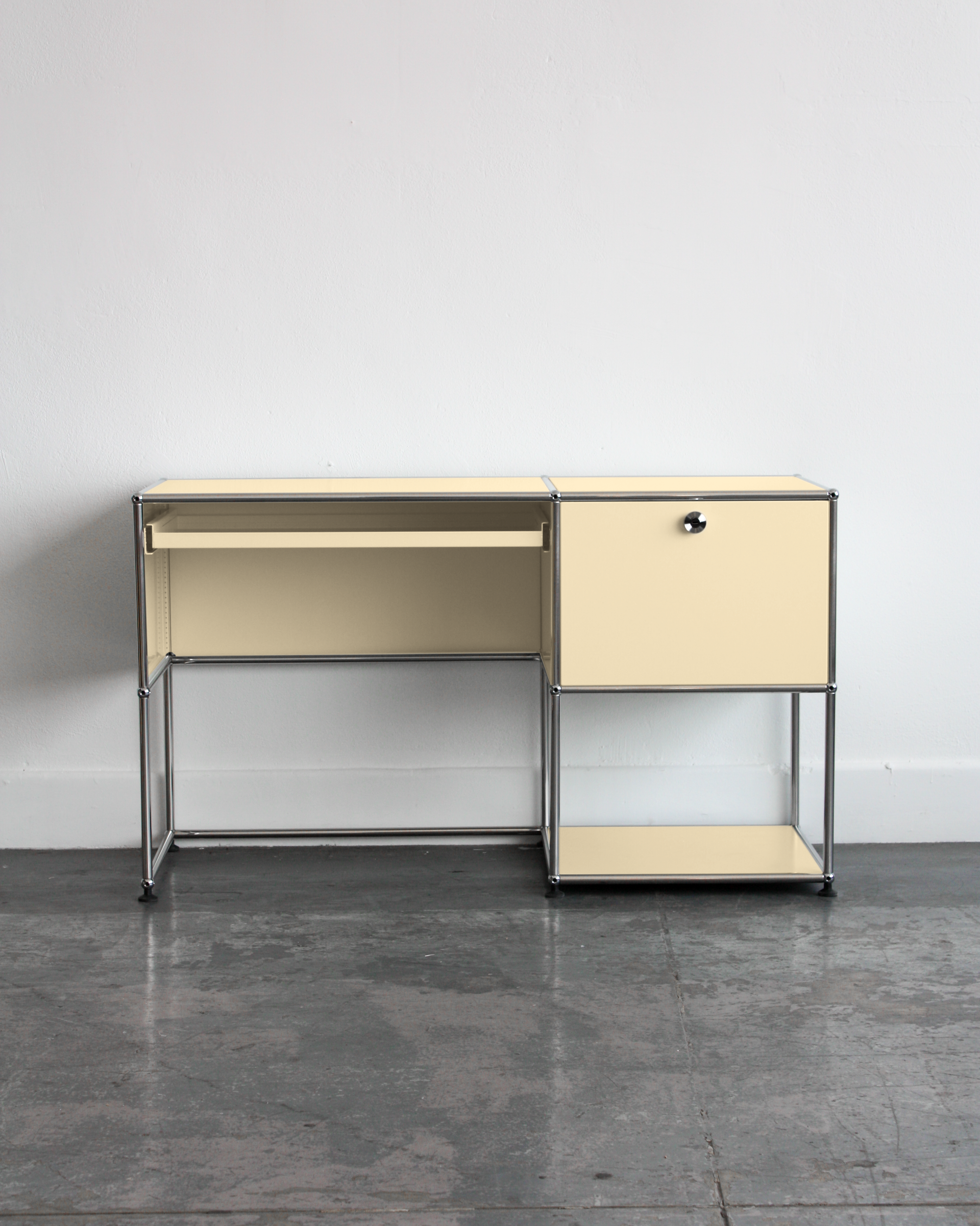 1 Drawer Desk - Stainless Steel