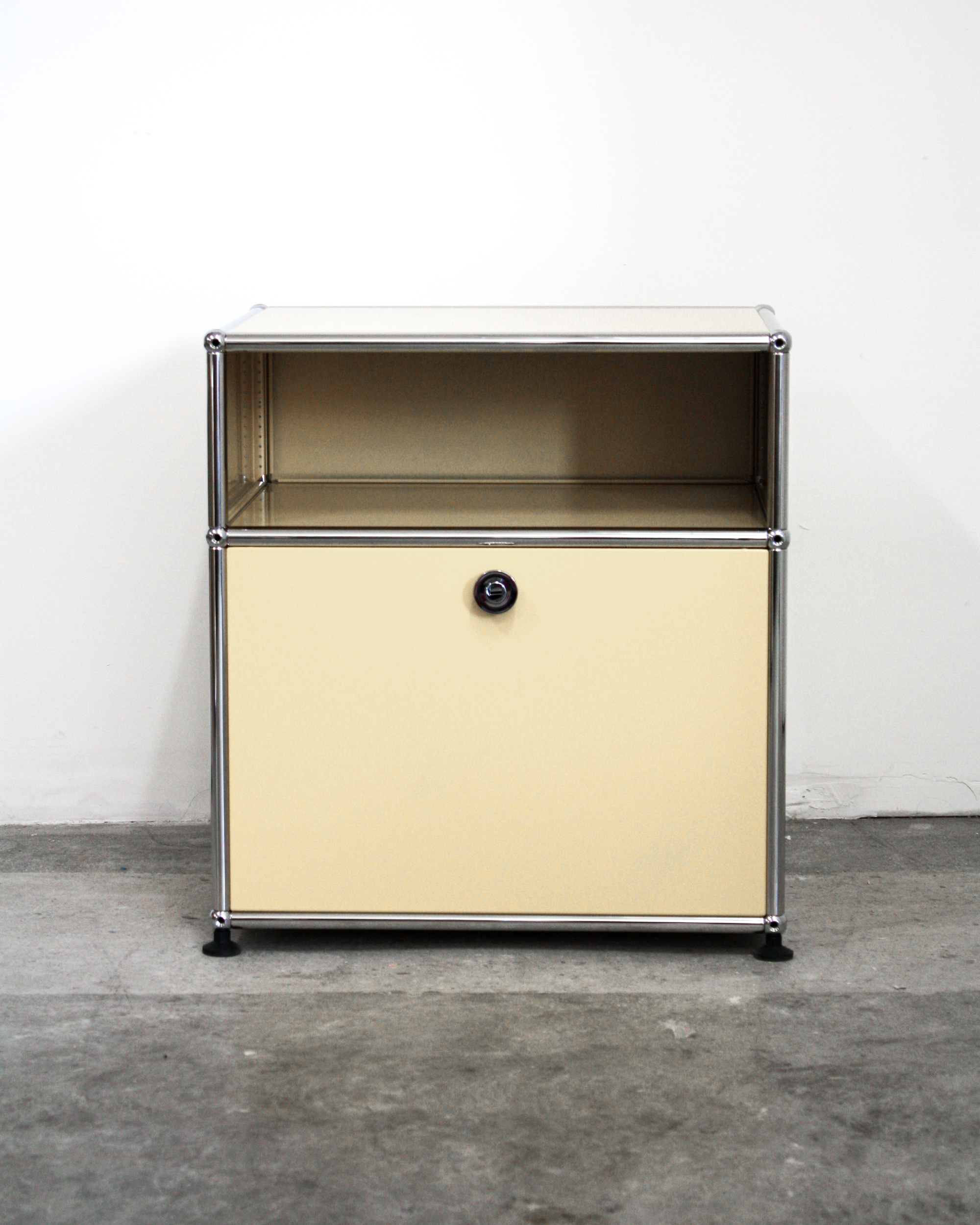 Nightstand With Storage - Stainless Steel