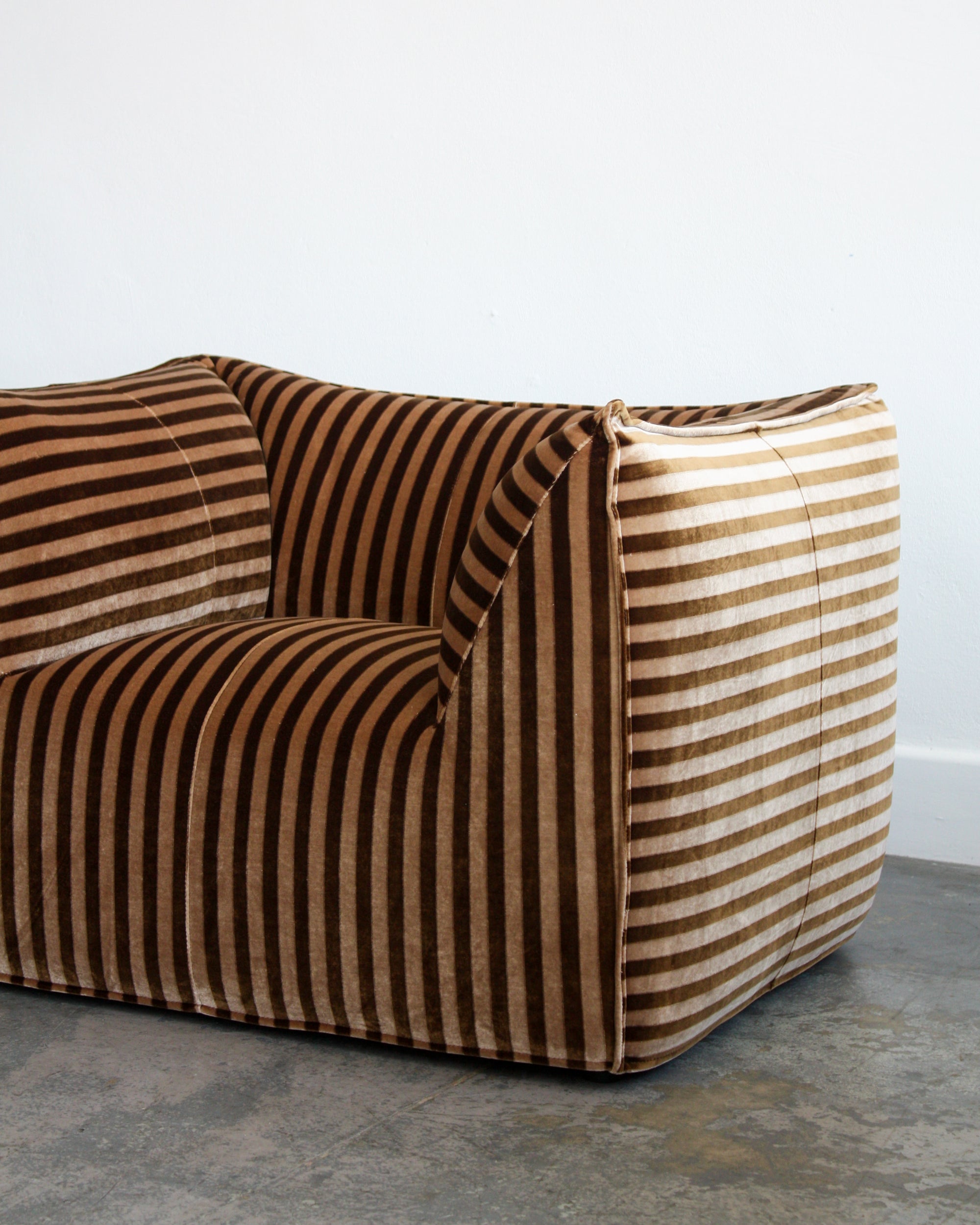 Striped Leandro Sofa - 1 Seater