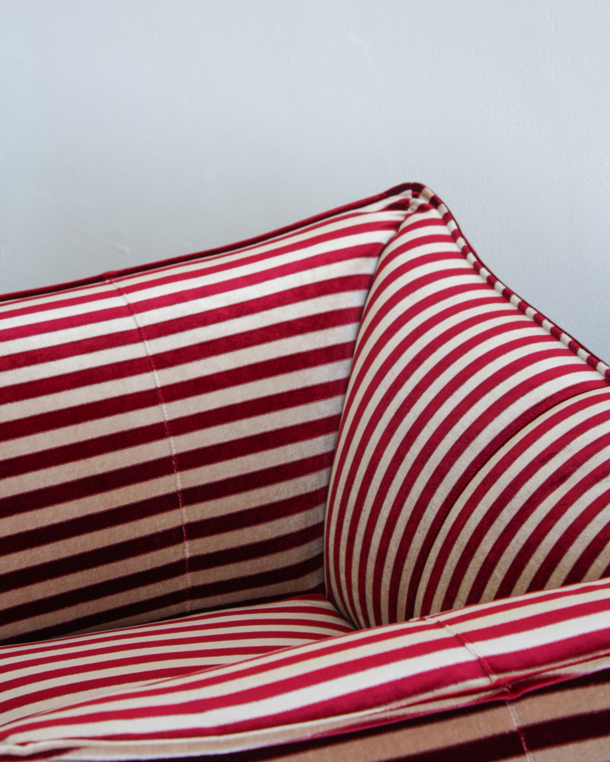 Striped Leandro Sofa - 1 Seater
