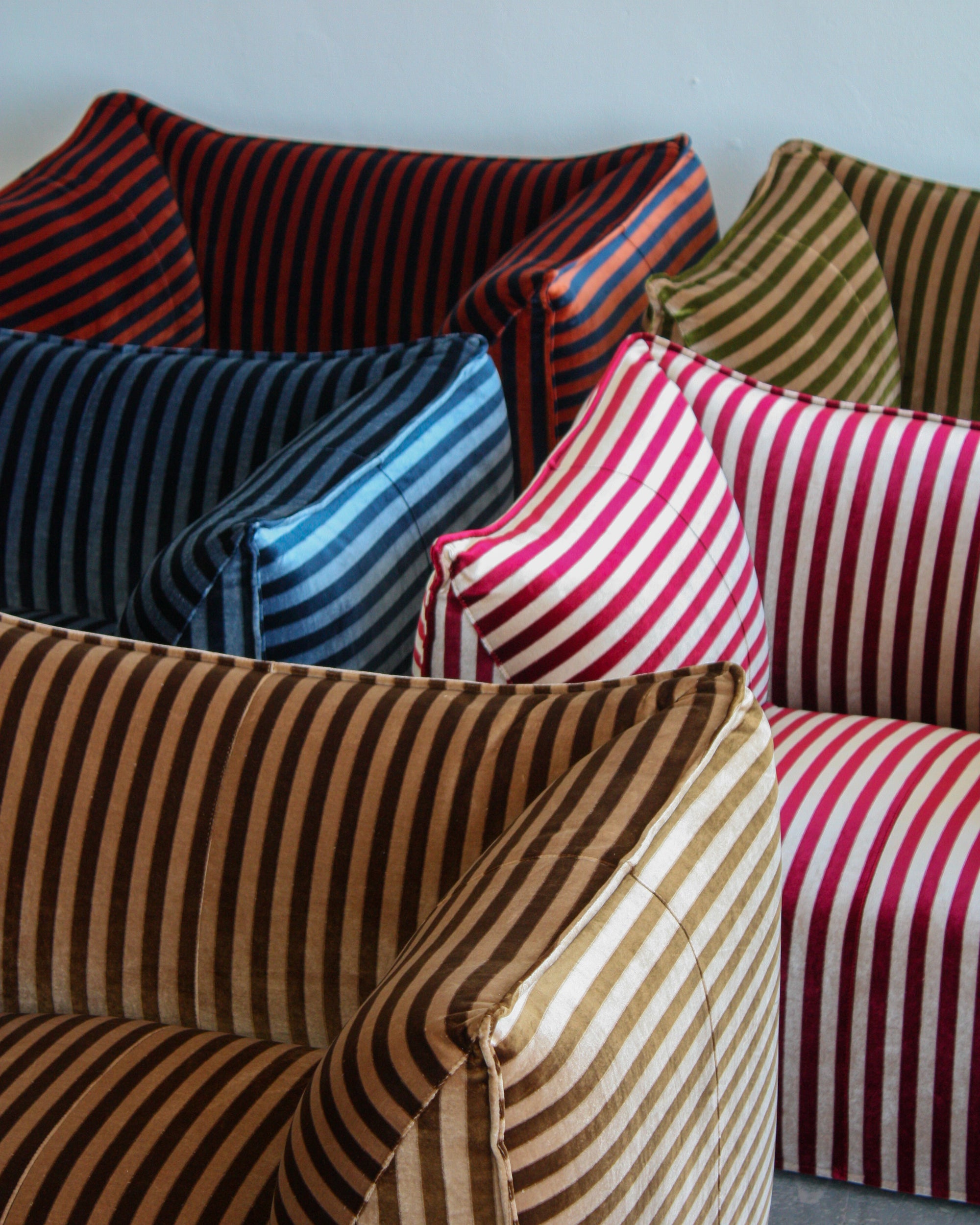 Striped Leandro Sofa - 1 Seater