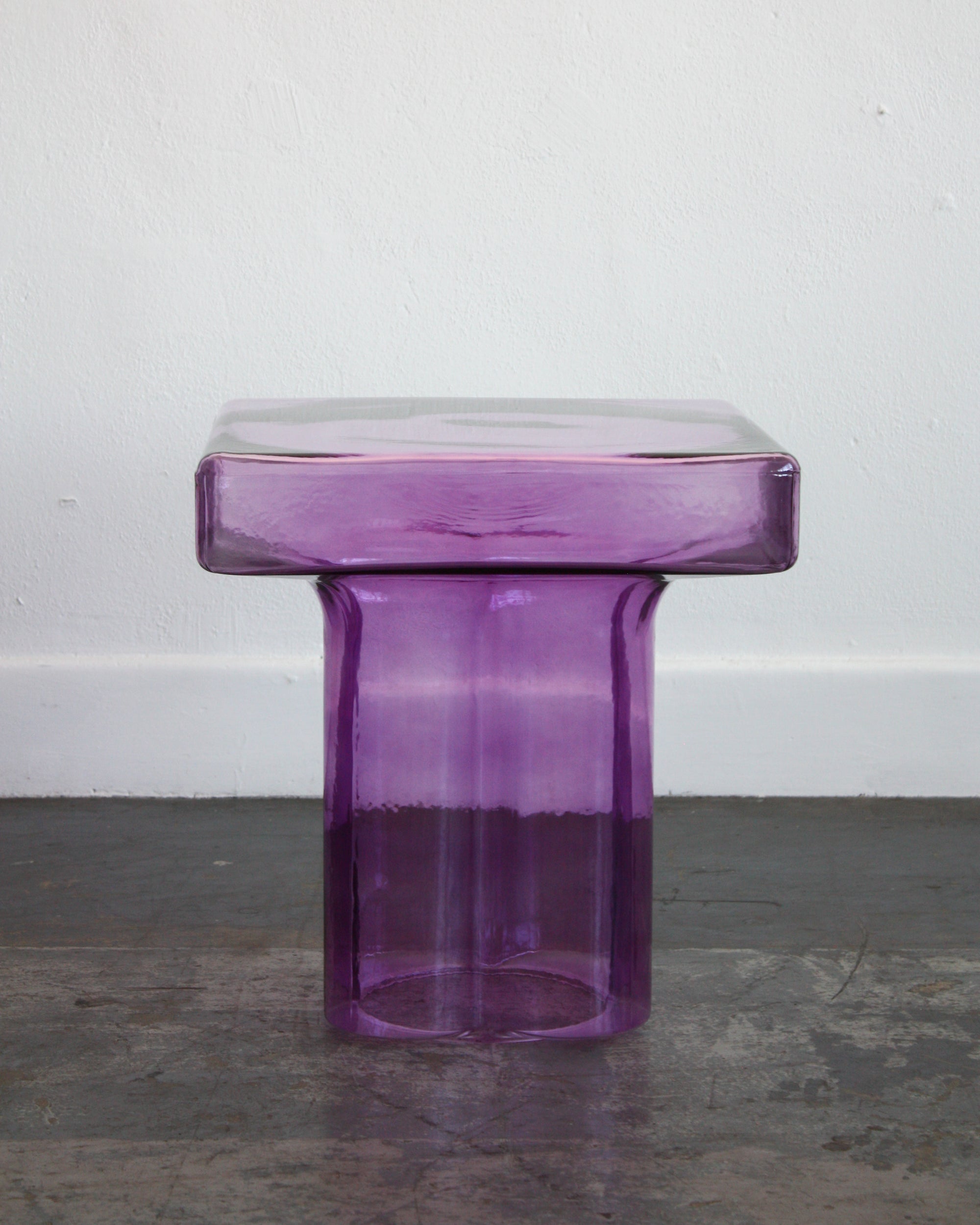 Square Glass End Table