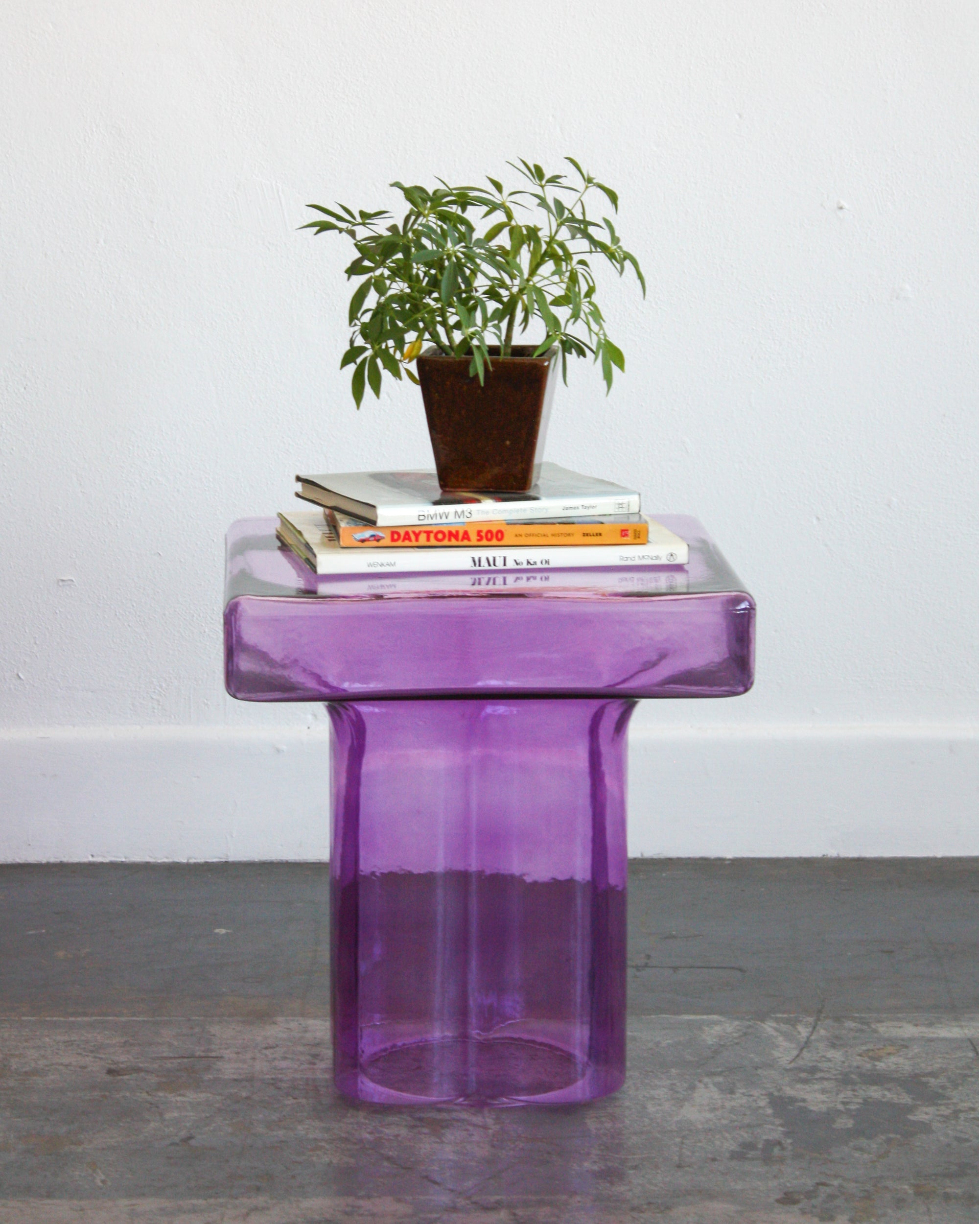 Square Glass End Table
