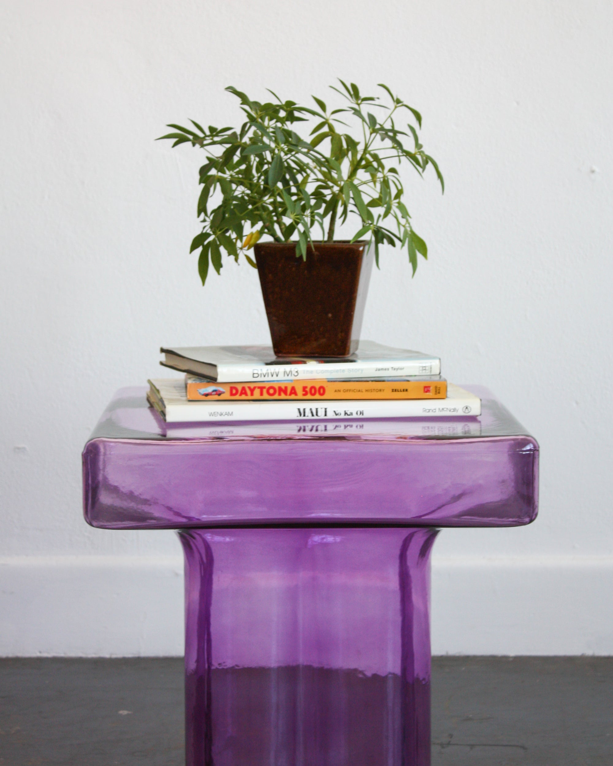 Square Glass End Table