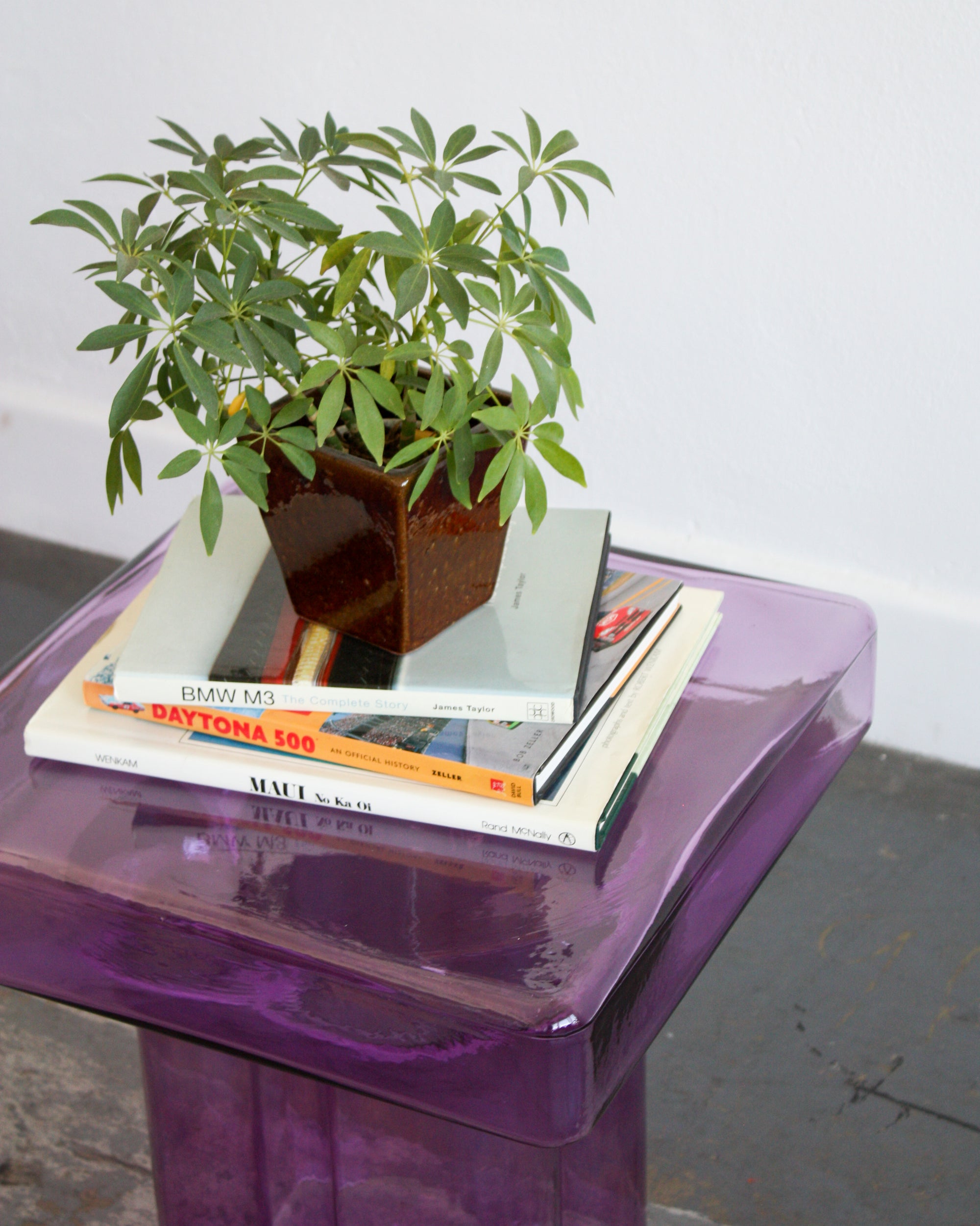 Square Glass End Table