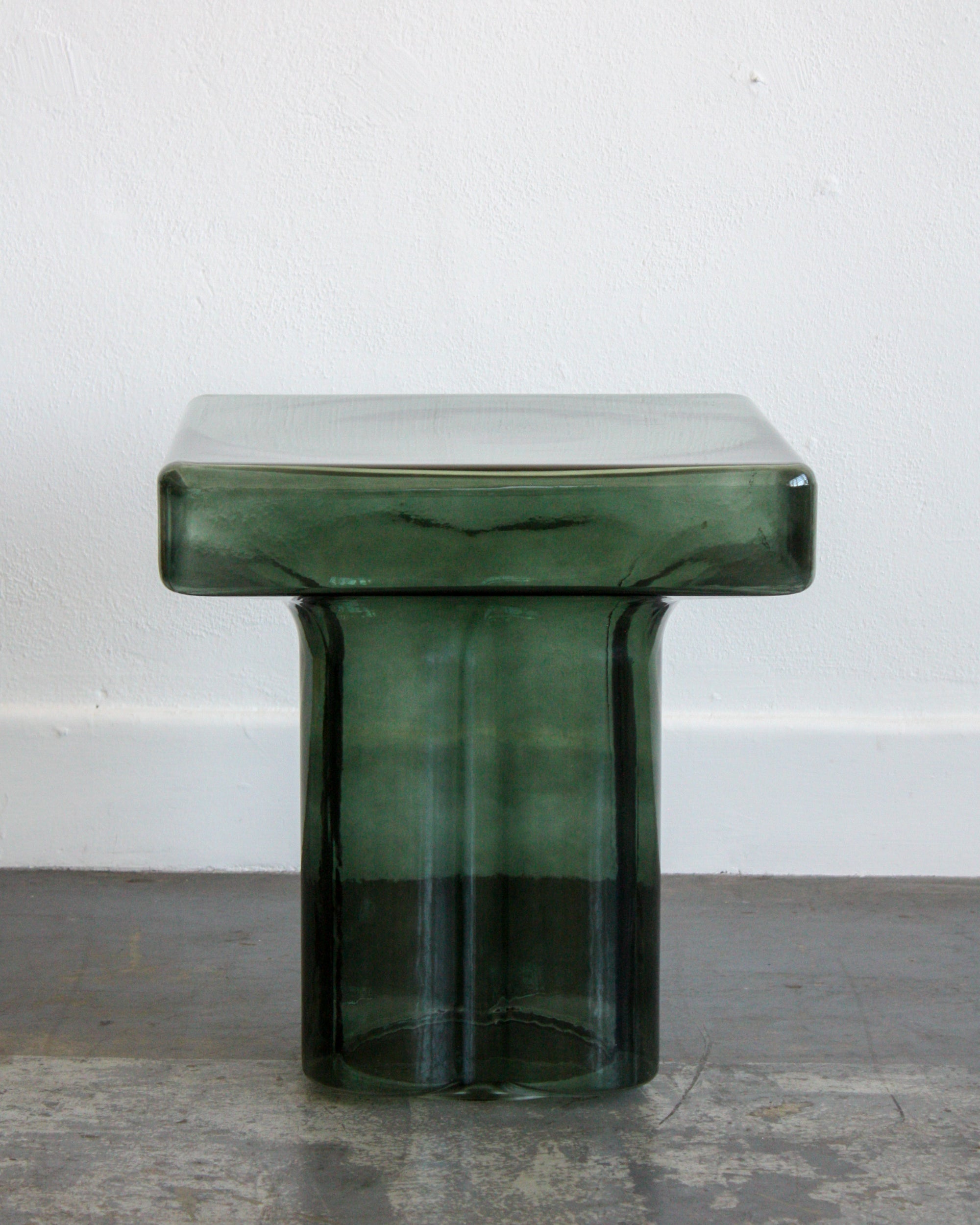 Square Glass End Table