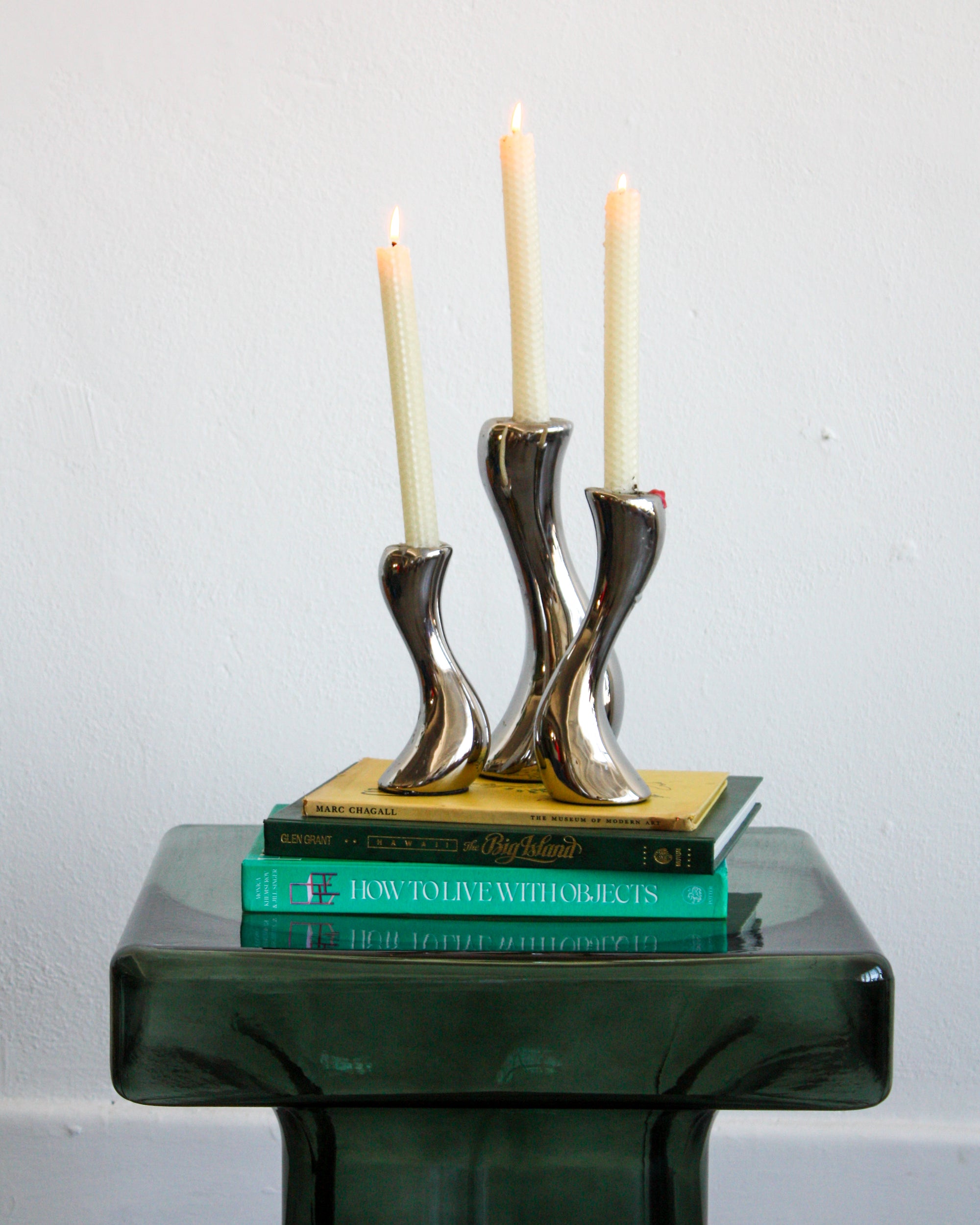 Square Glass End Table