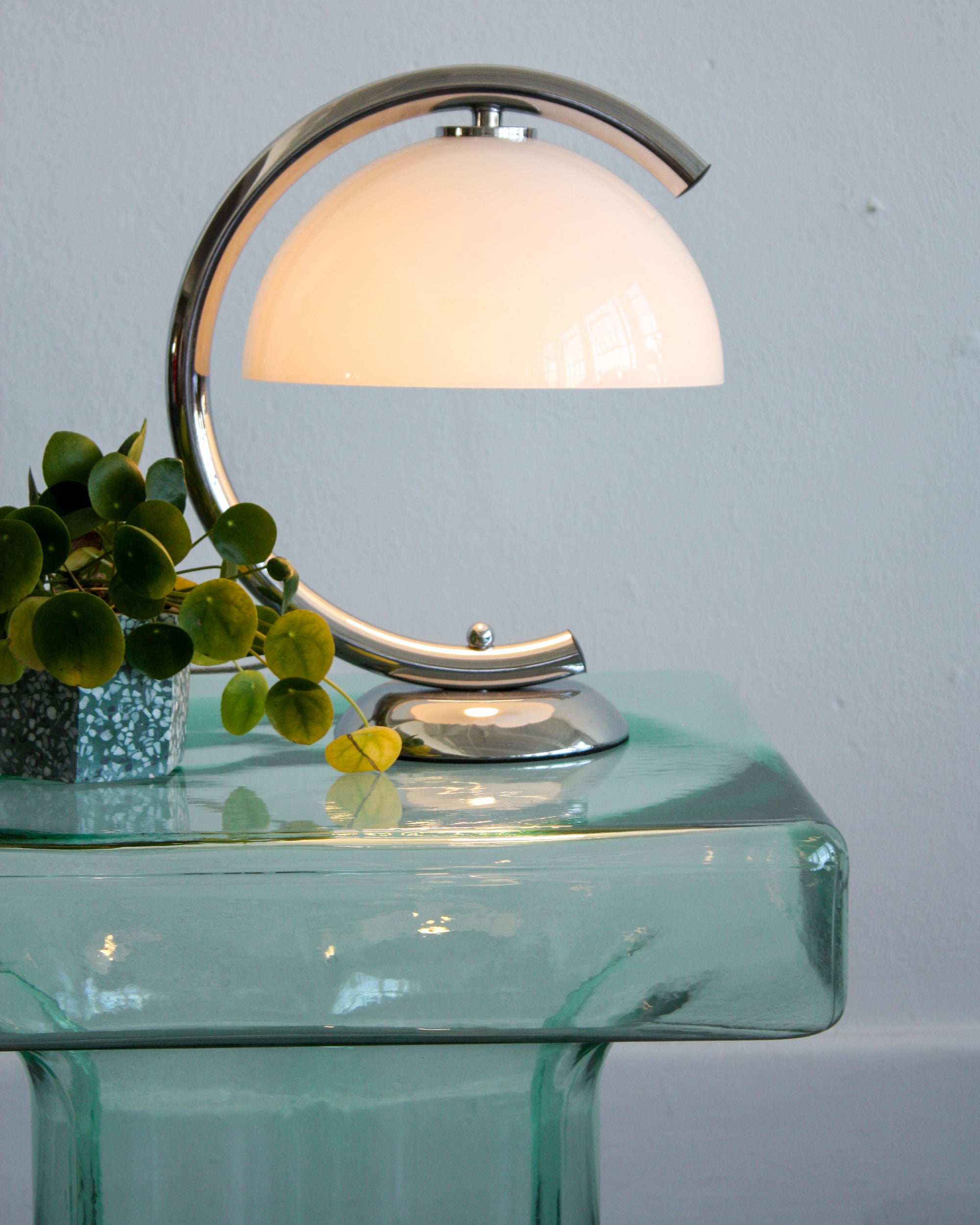 Square Glass End Table