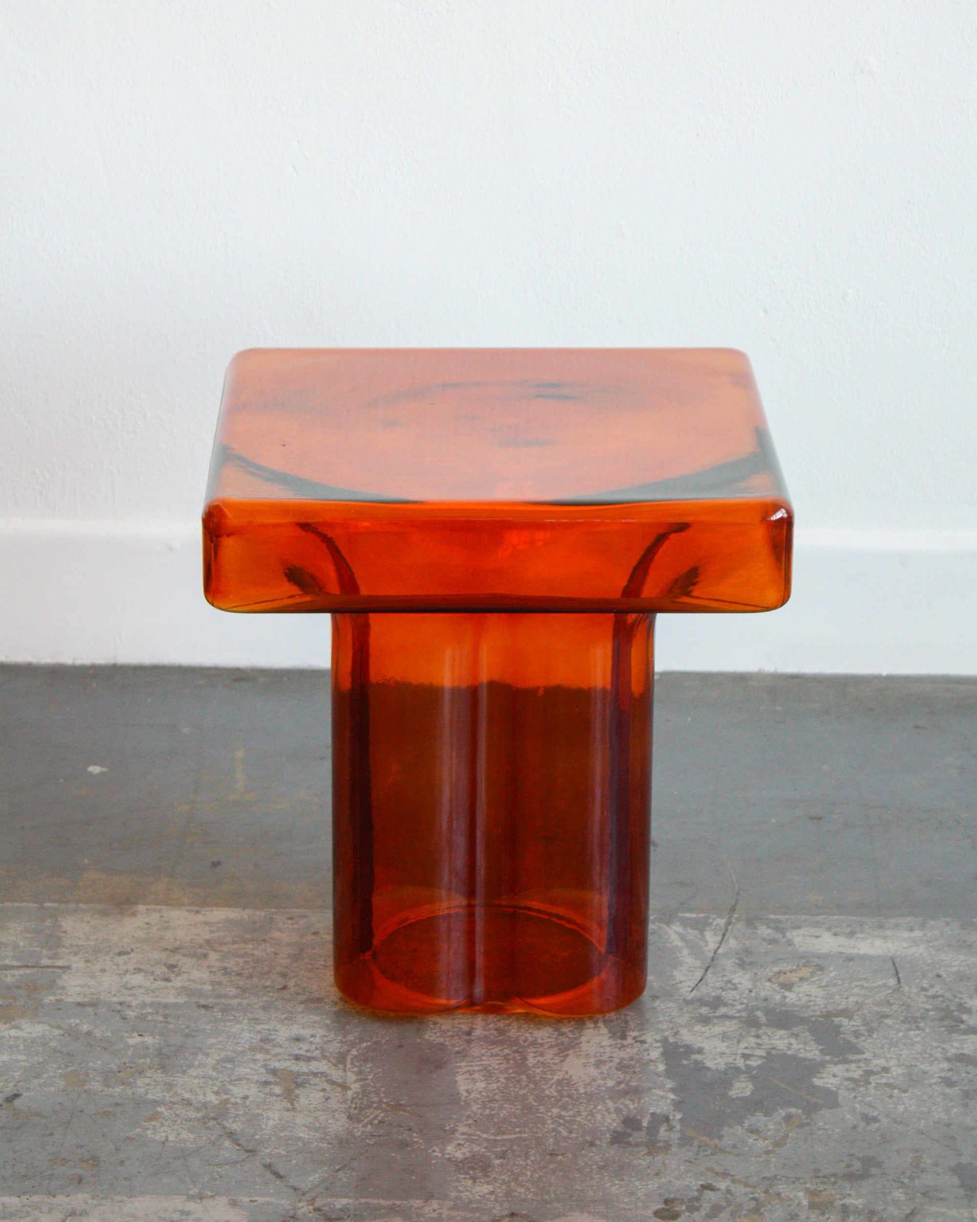 Square Glass End Table