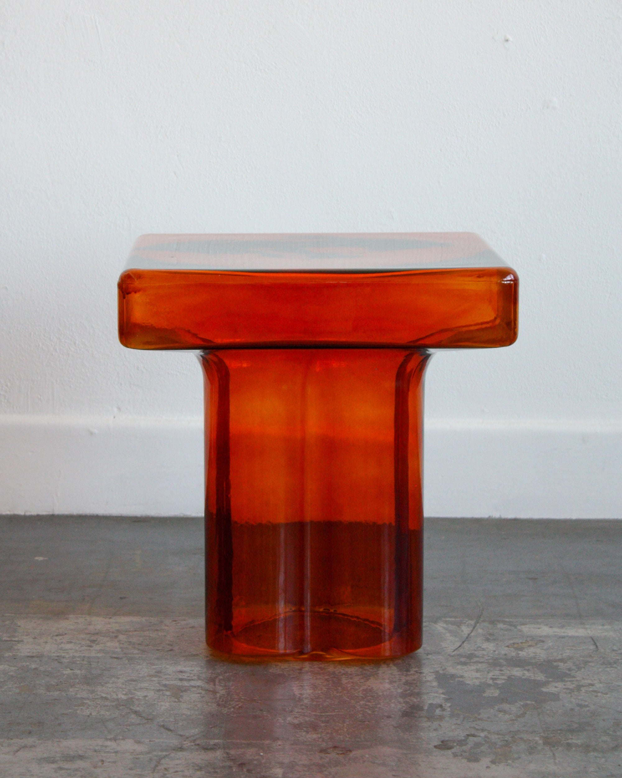 Square Glass End Table
