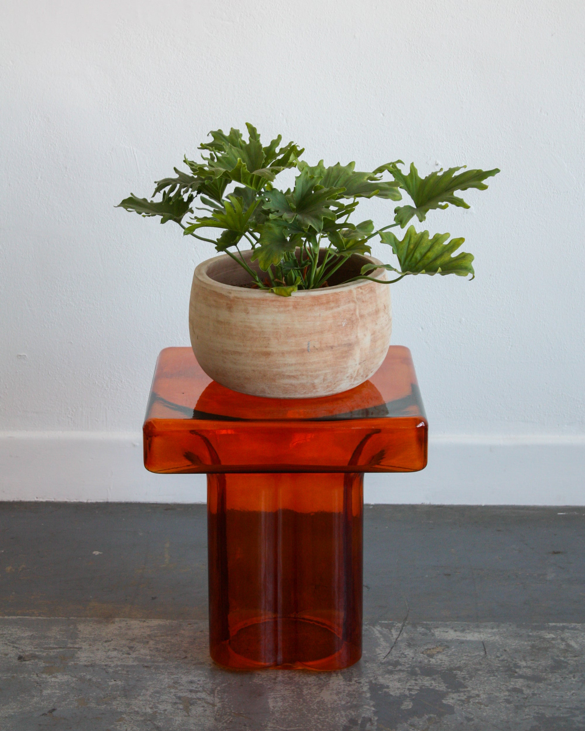 Square Glass End Table