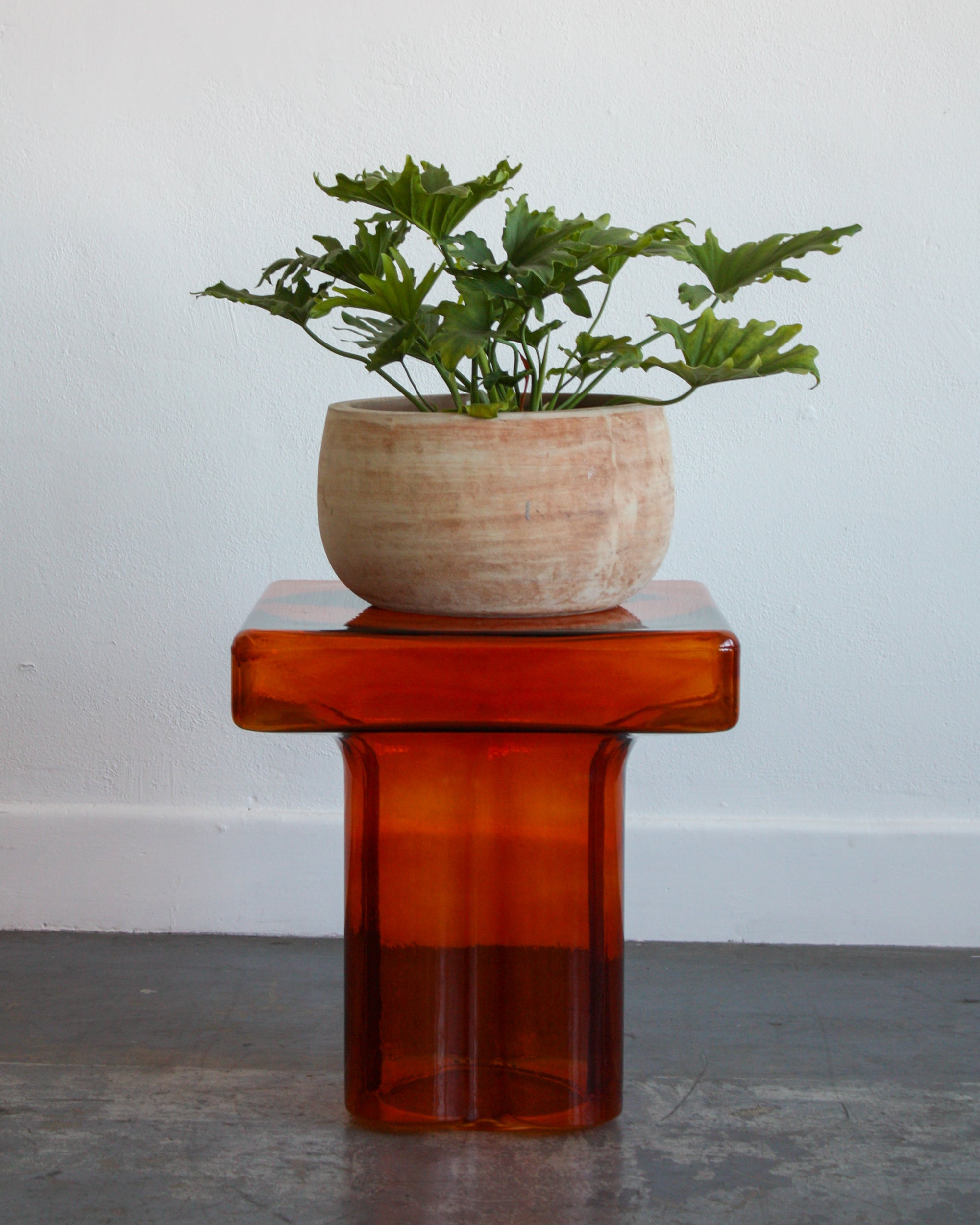 Square Glass End Table