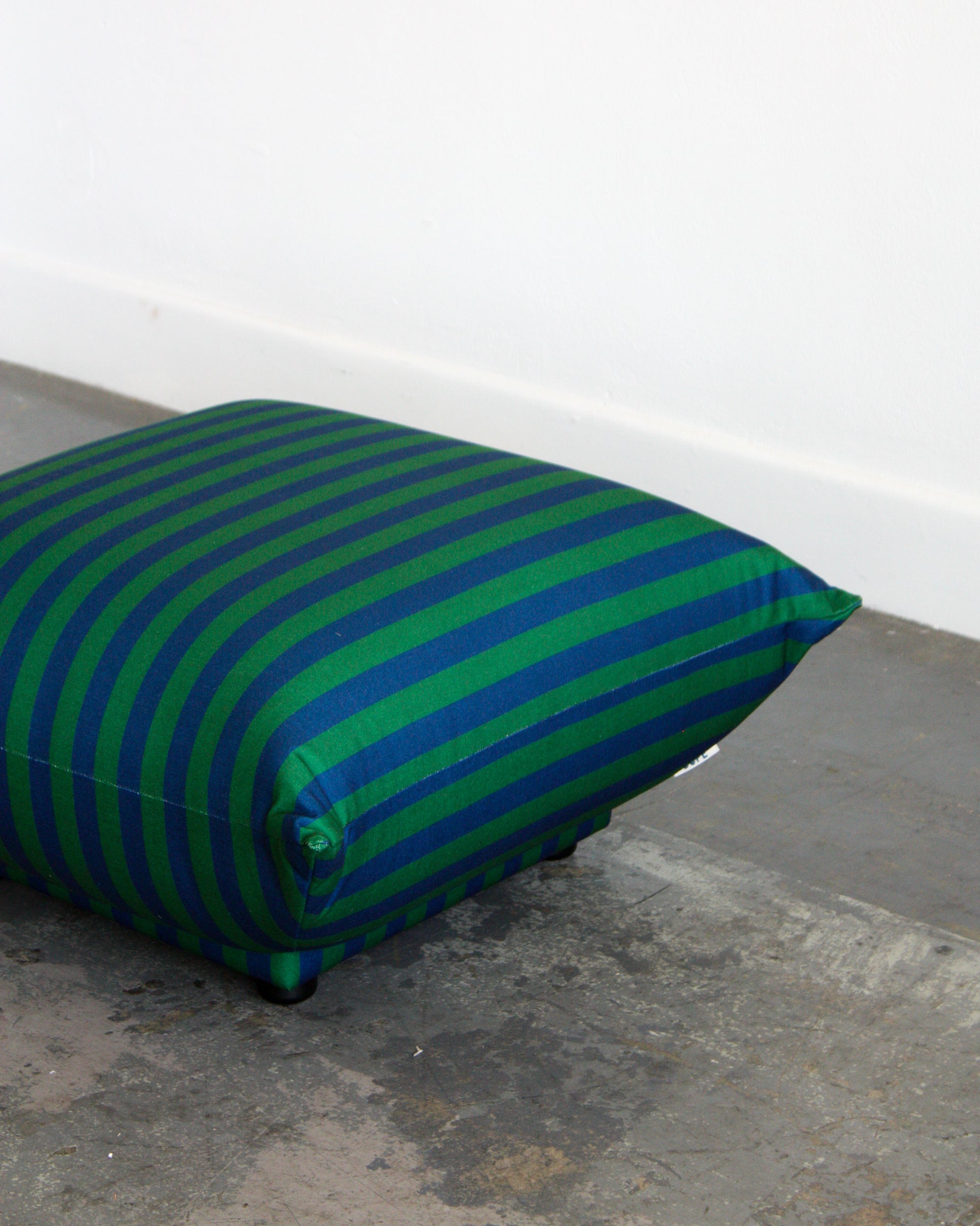 Striped Marshmallow Ottoman