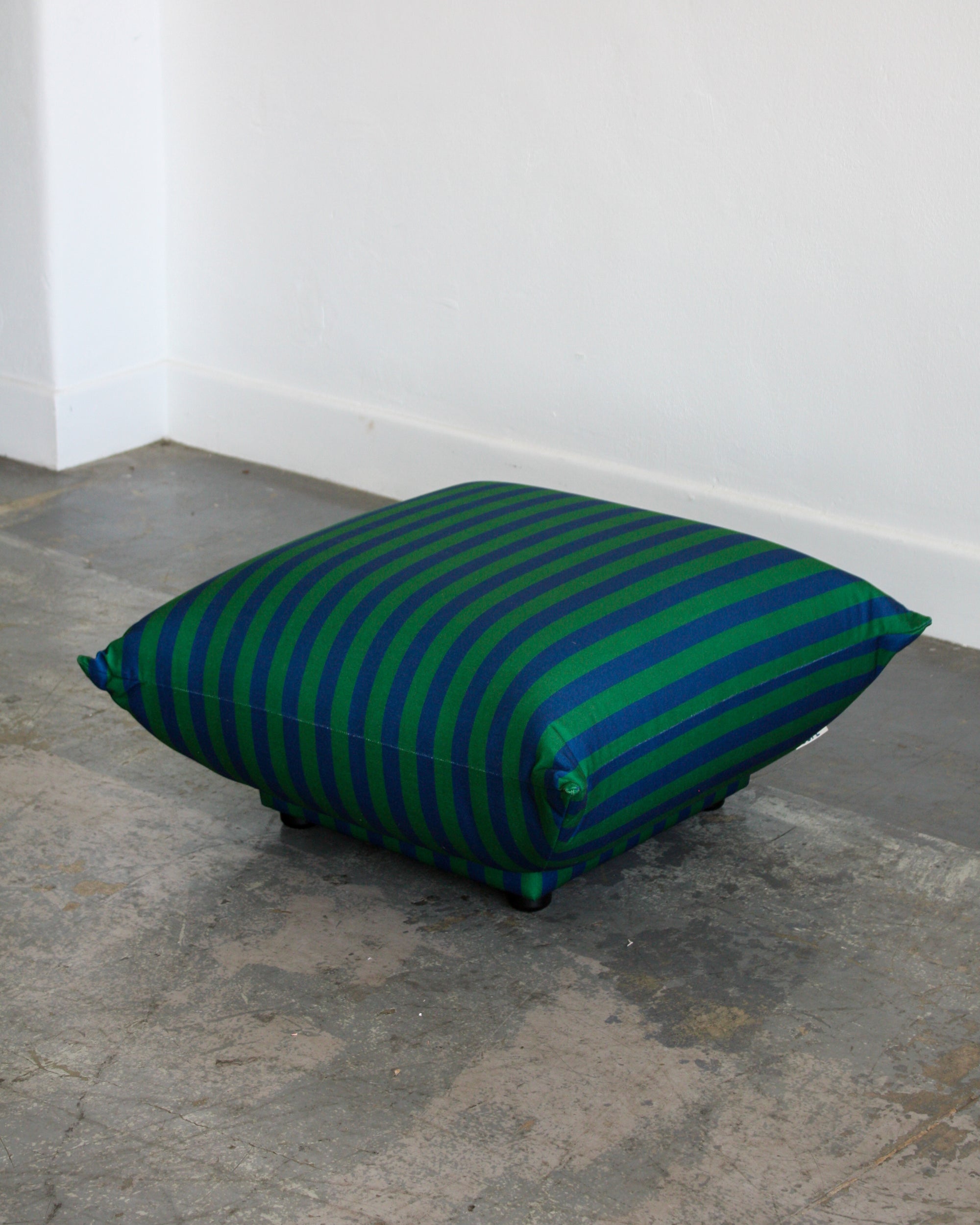 Striped Marshmallow Ottoman
