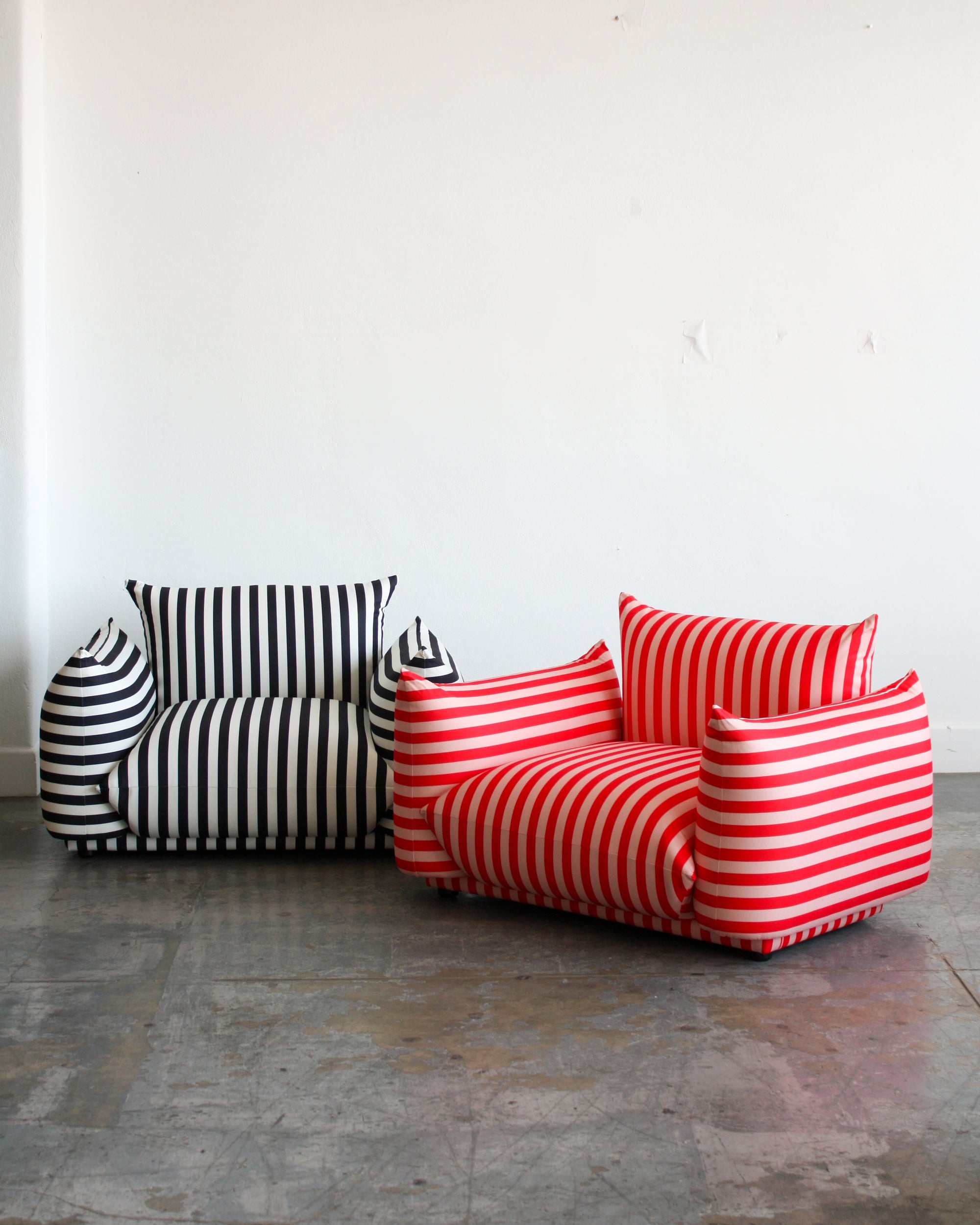 Striped Marshmallow Sofa - 1 seater