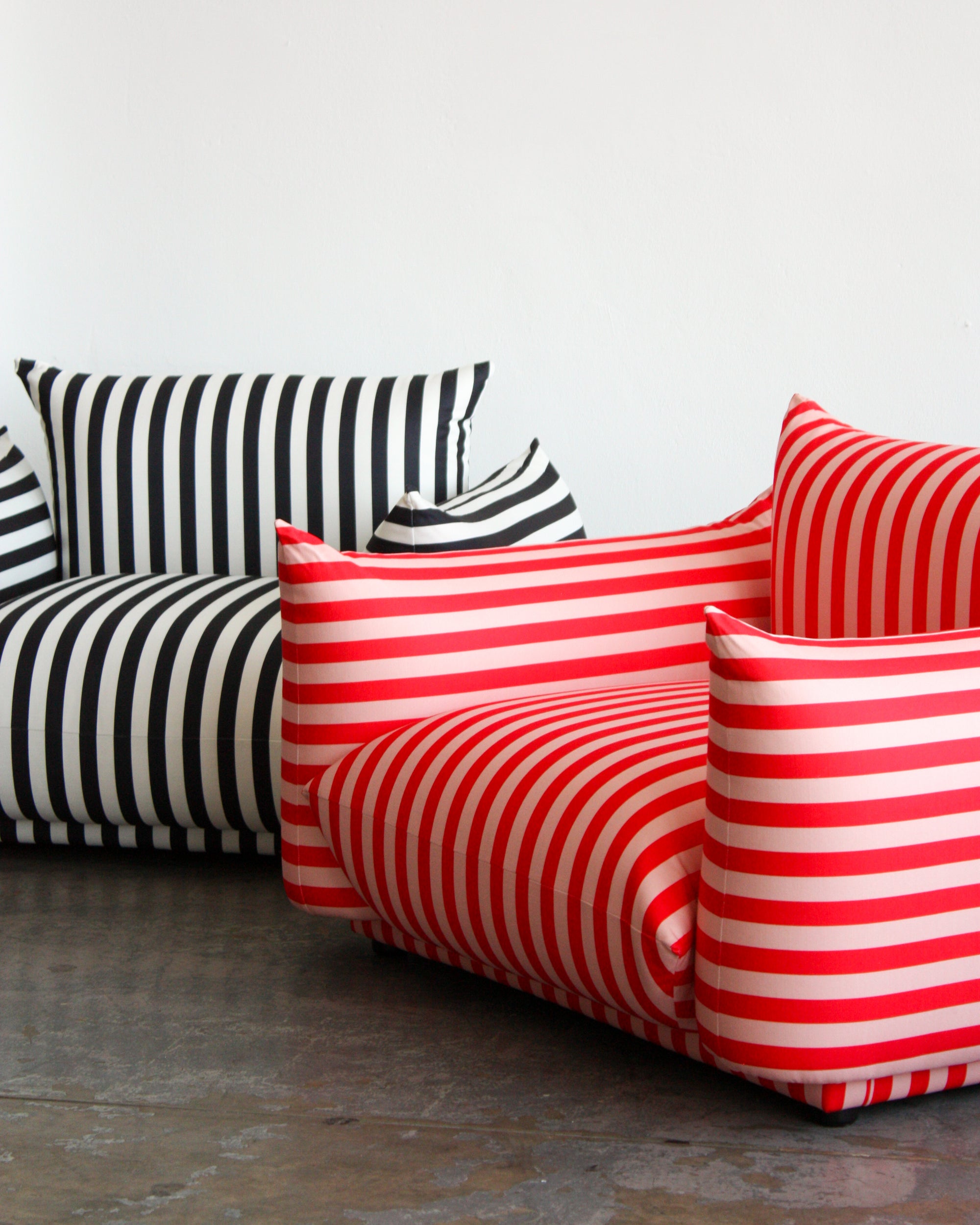Striped Marshmallow Sofa - 1 seater