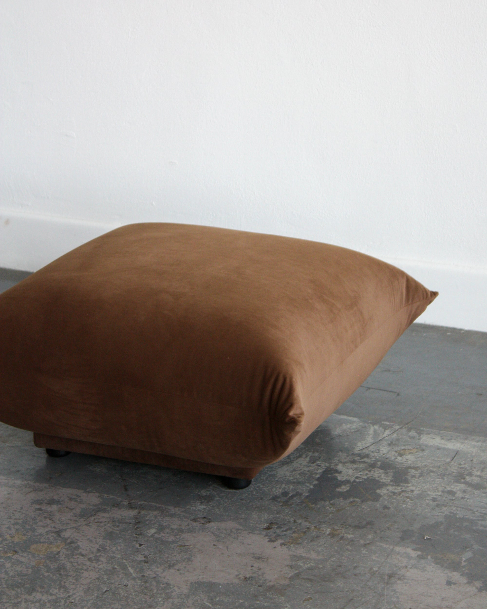 Velvet Marshmallow Ottoman