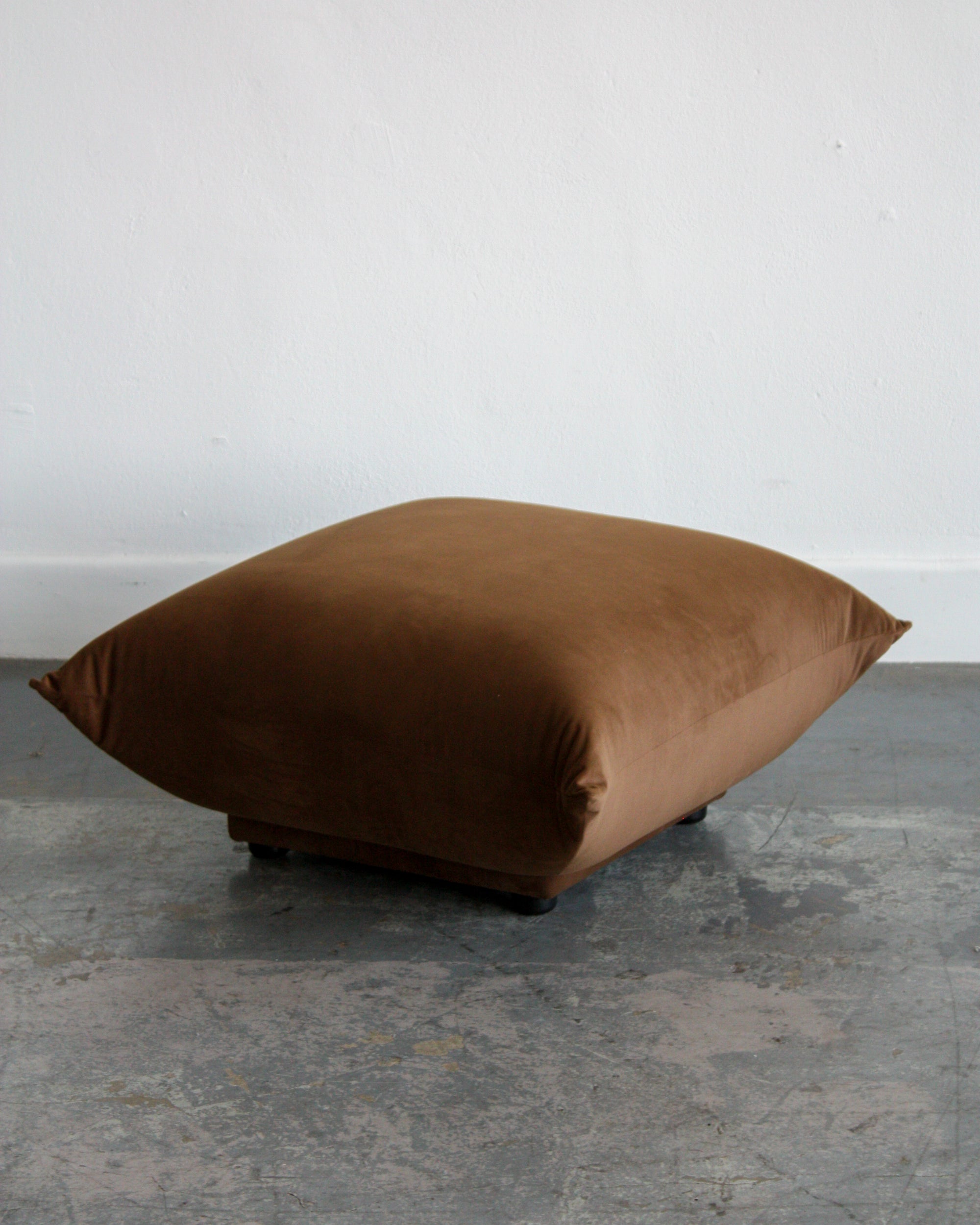 Velvet Marshmallow Ottoman