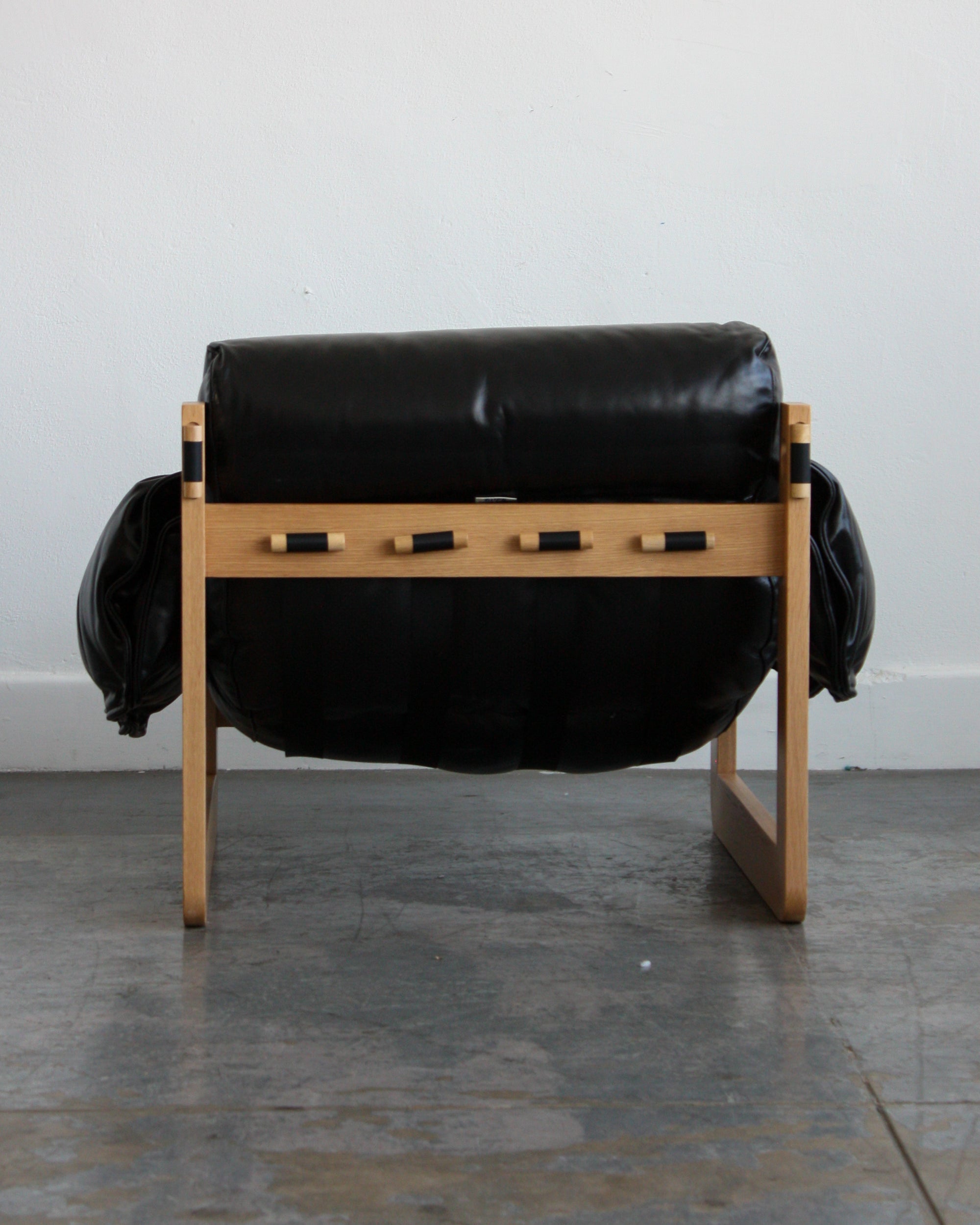 Leather Sling Lounge Chair