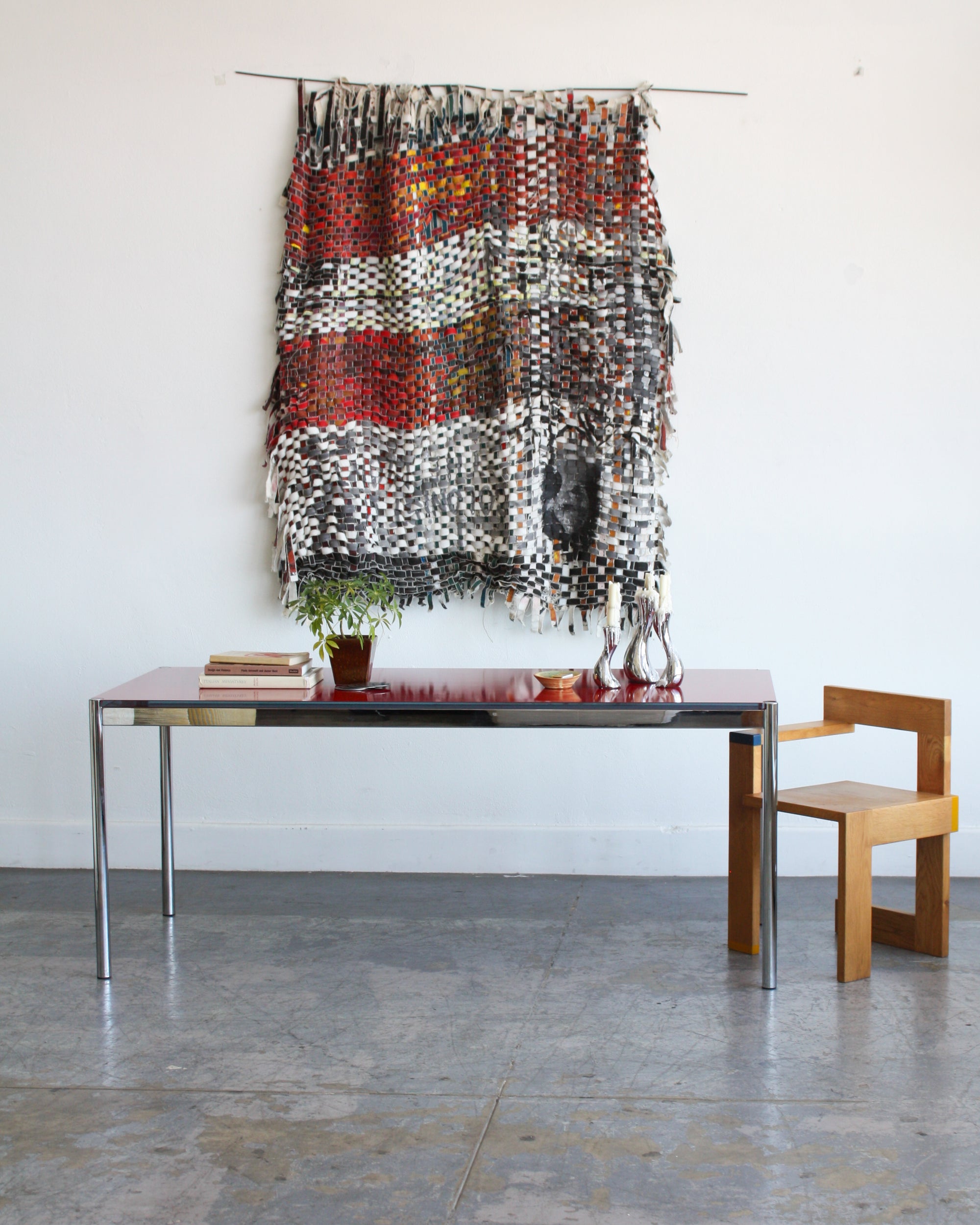 Steel/Glass Dining Table