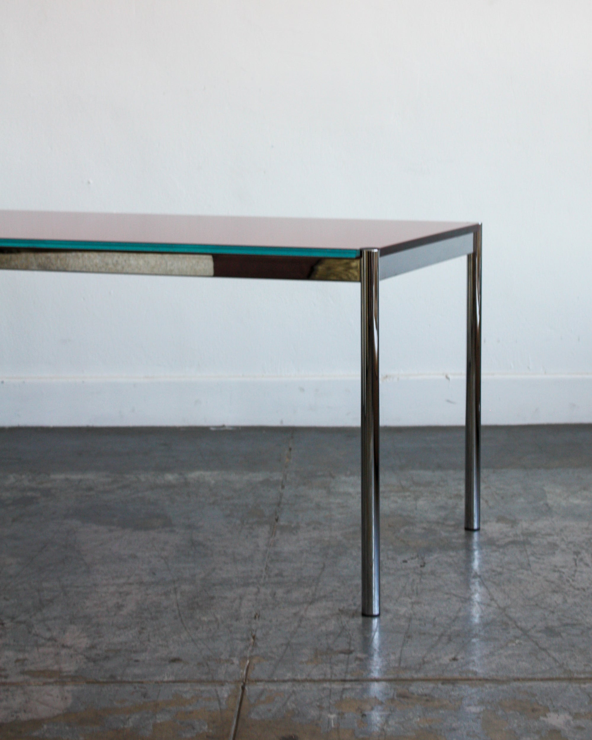 Steel/Glass Dining Table
