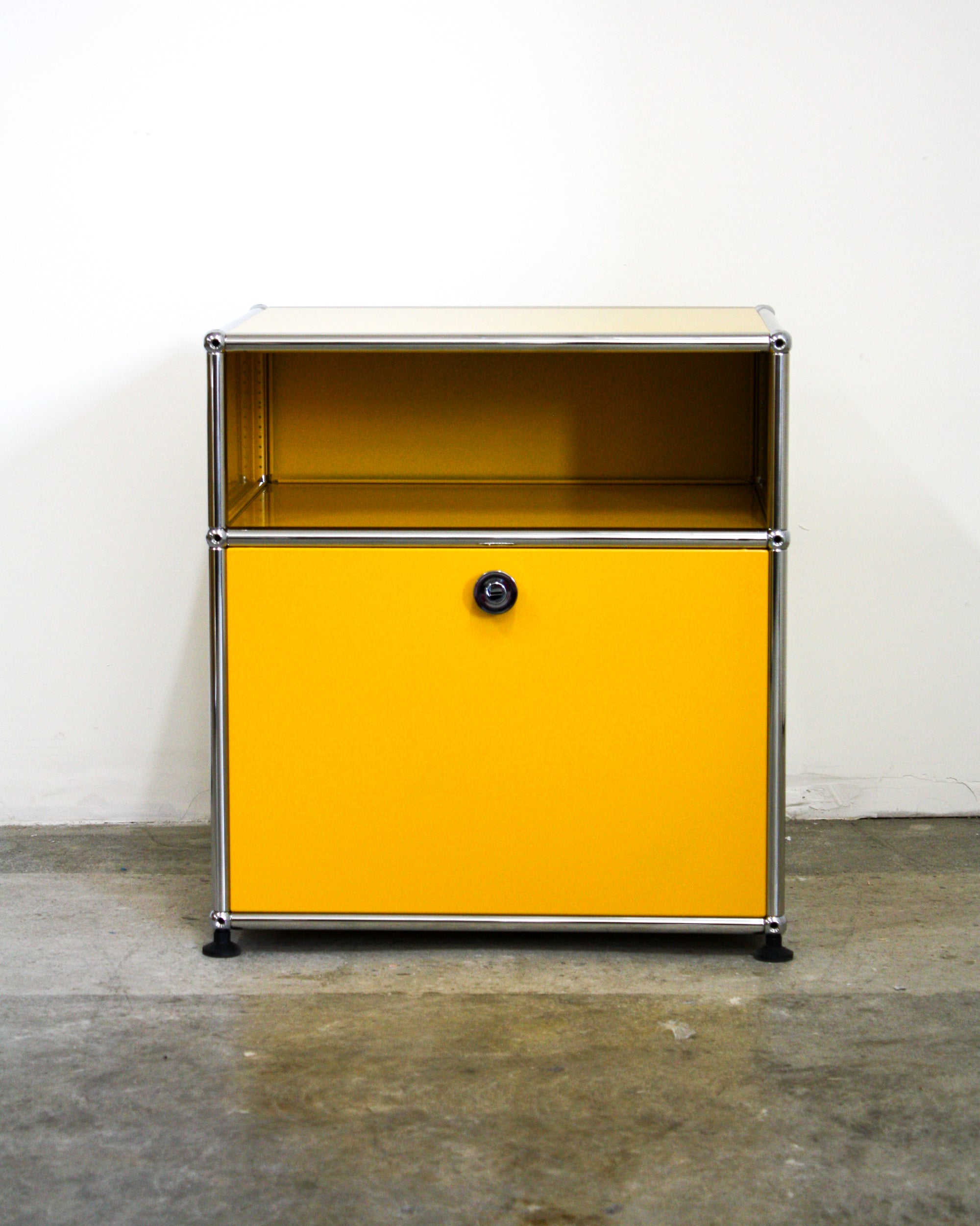 Nightstand With Storage - Stainless Steel