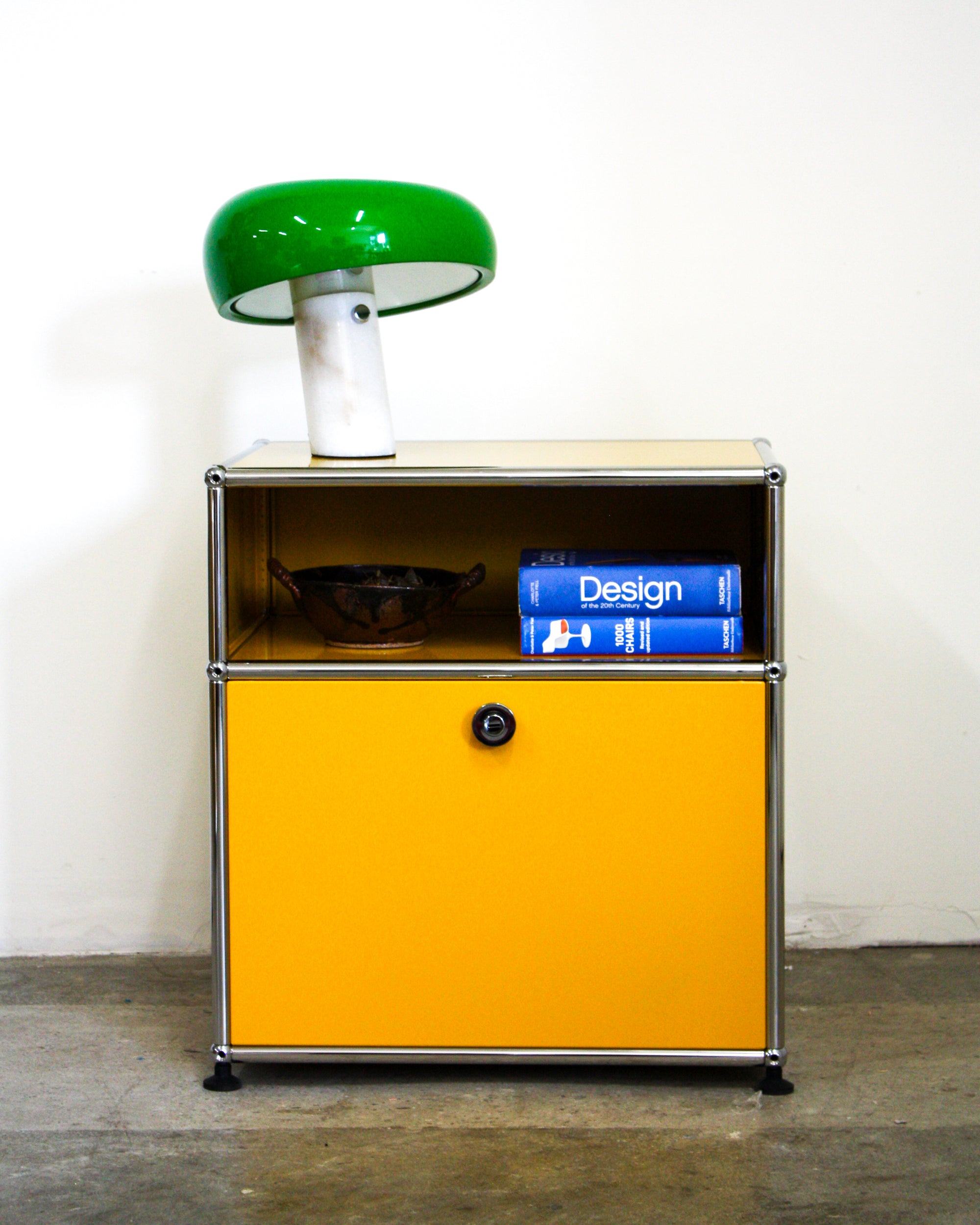 Nightstand With Storage - Stainless Steel