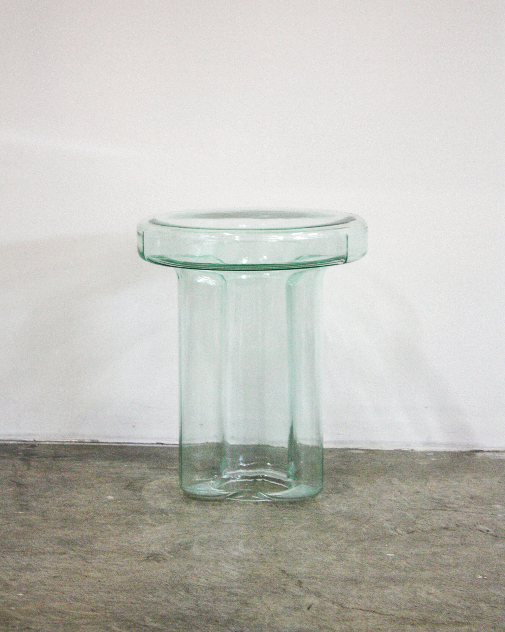 Skinny Glass End Table - Clear