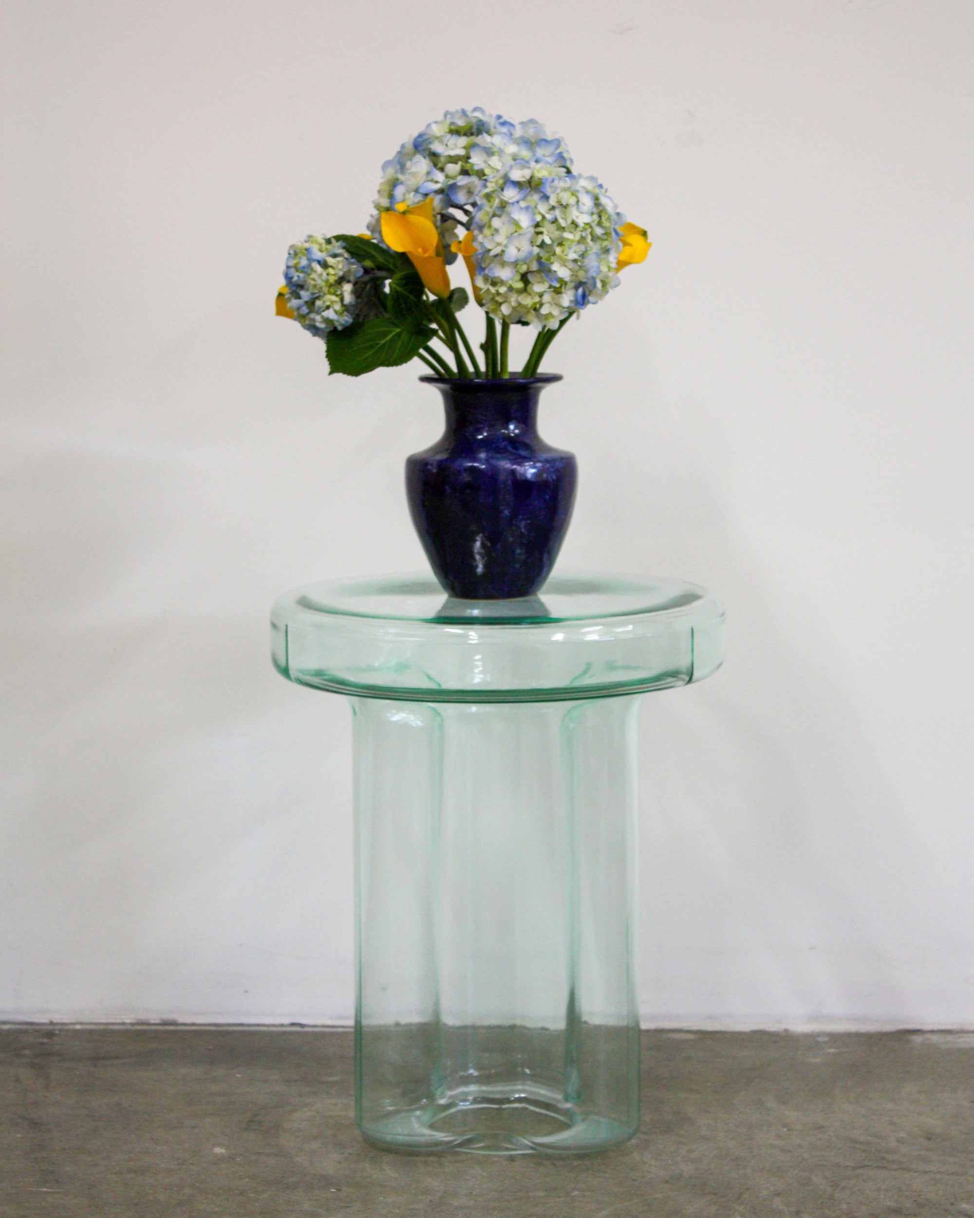 Skinny Glass End Table - Clear