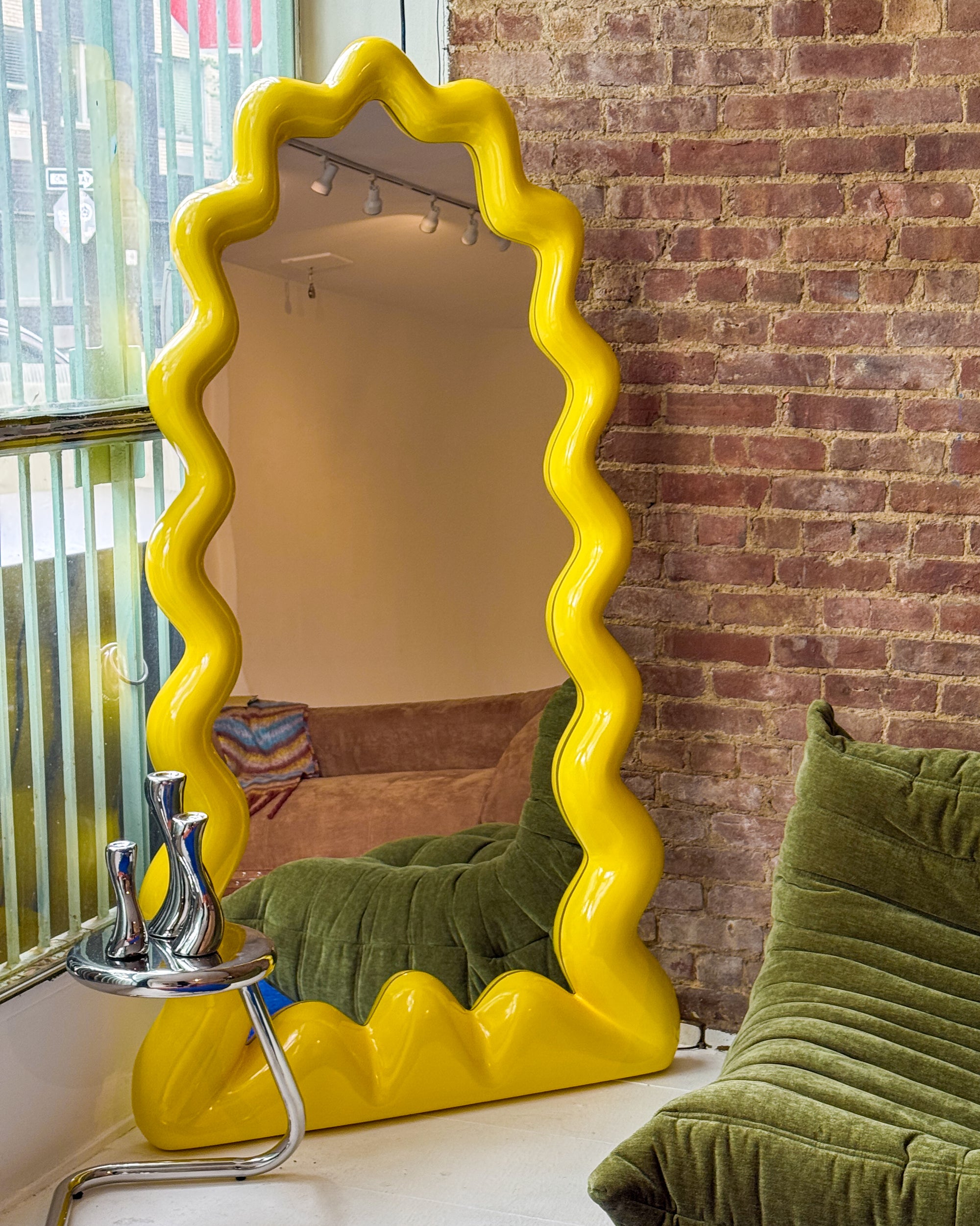 Wavy Floor Mirror